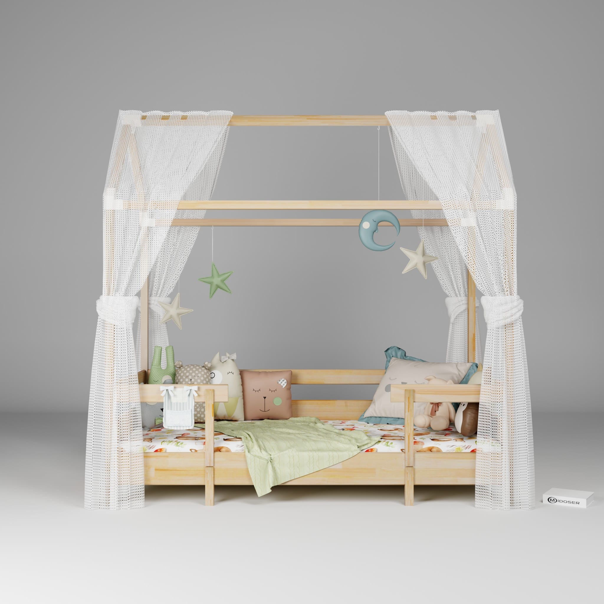 Montessori Bebek ve Çocuk Karyolası 100 x 200 cm