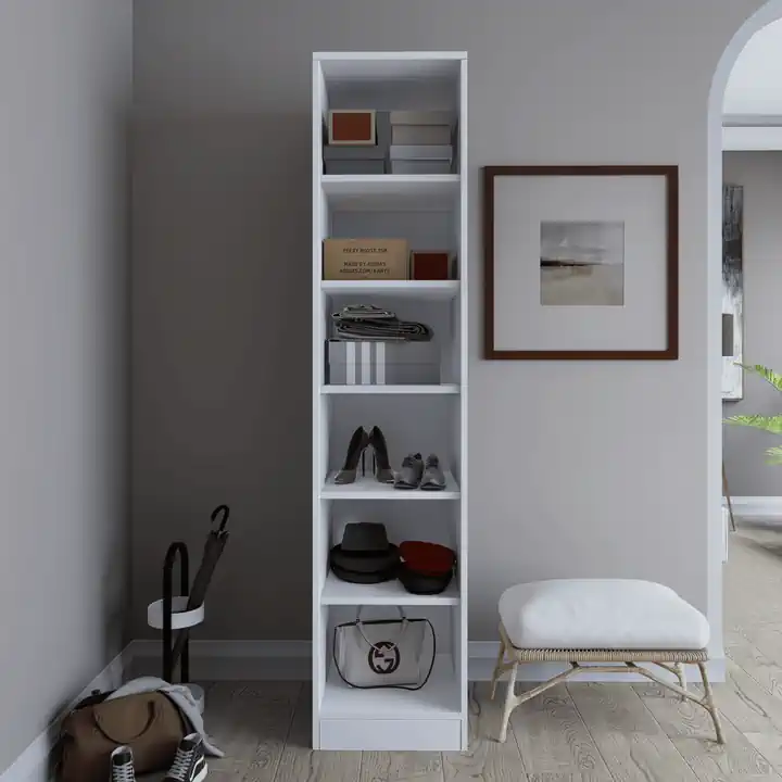 Lucas Tek Kapılı 6 Raflı Çok Amaçlı Dolap