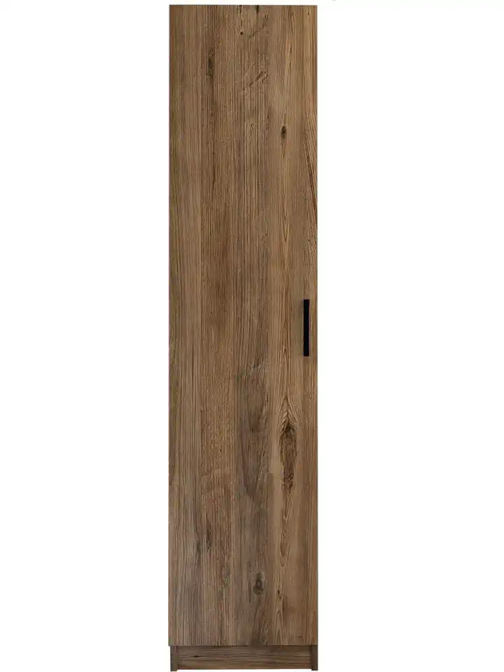 Yaman Atlantik Çam Tek Kapaklı 4 Raflı Çok Amaçlı Mutfak Kiler ve Banyo Dolabı