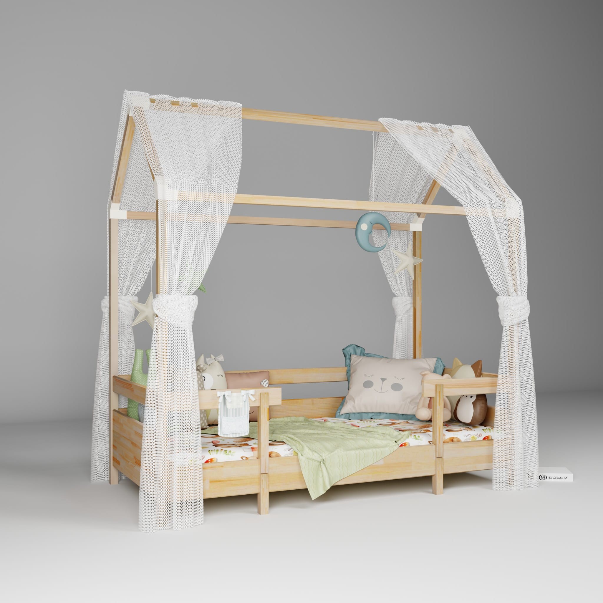 Montessori Bebek ve Çocuk Karyolası 100 x 200 cm