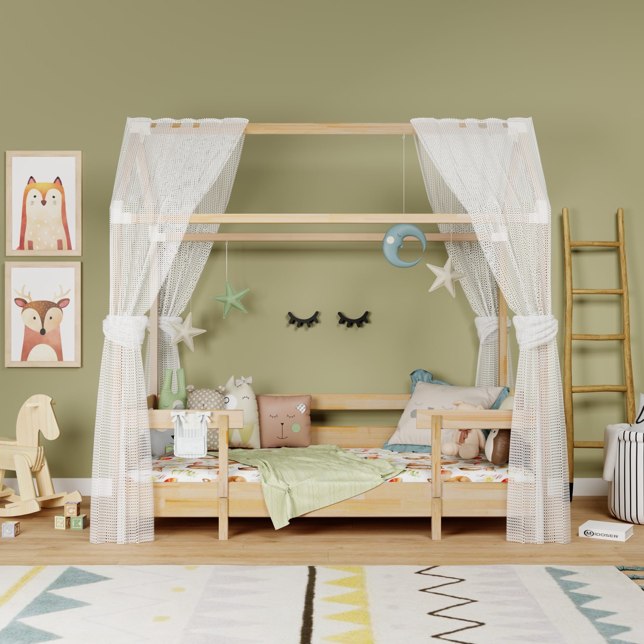 Montessori Bebek ve Çocuk Karyolası 100 x 200 cm