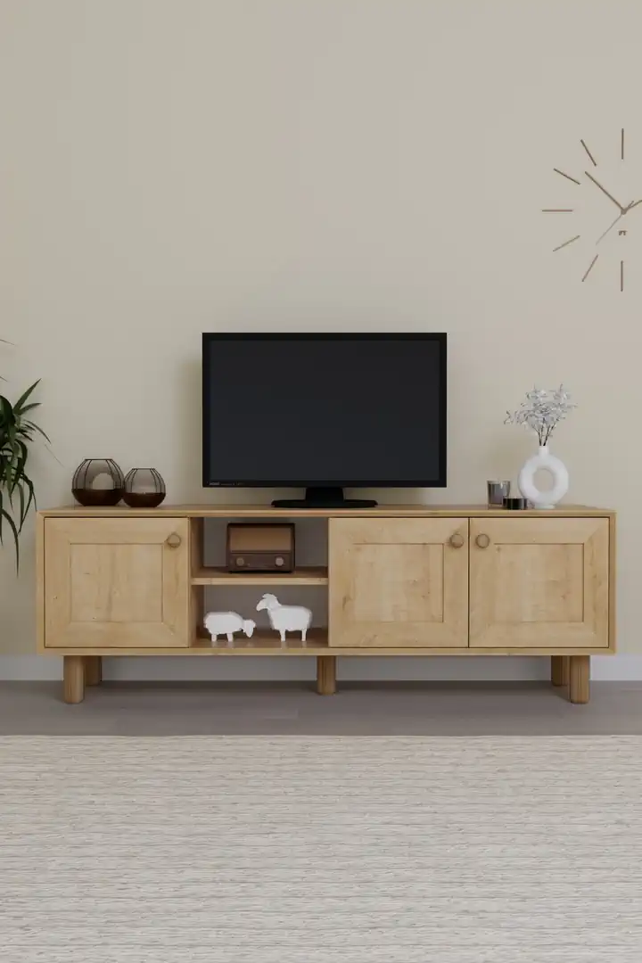 Bohem Serisi Safir Meşe Tv Ünitesi