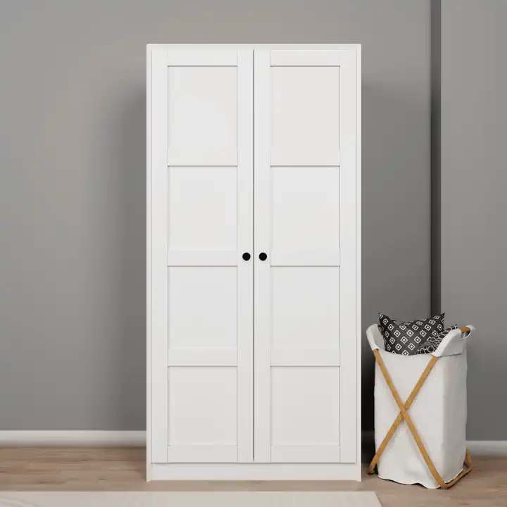 Lucas 2 Kapılı Yüklük, Yorgan, Yastık Dolabı - Mat Beyaz