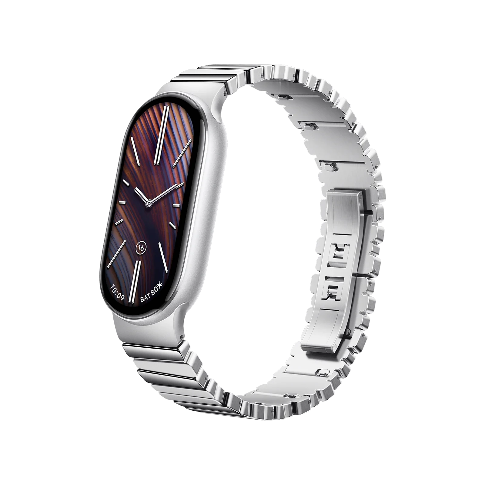 その他 mi. Xiaomi Asymmetrical Metal Strap Silver