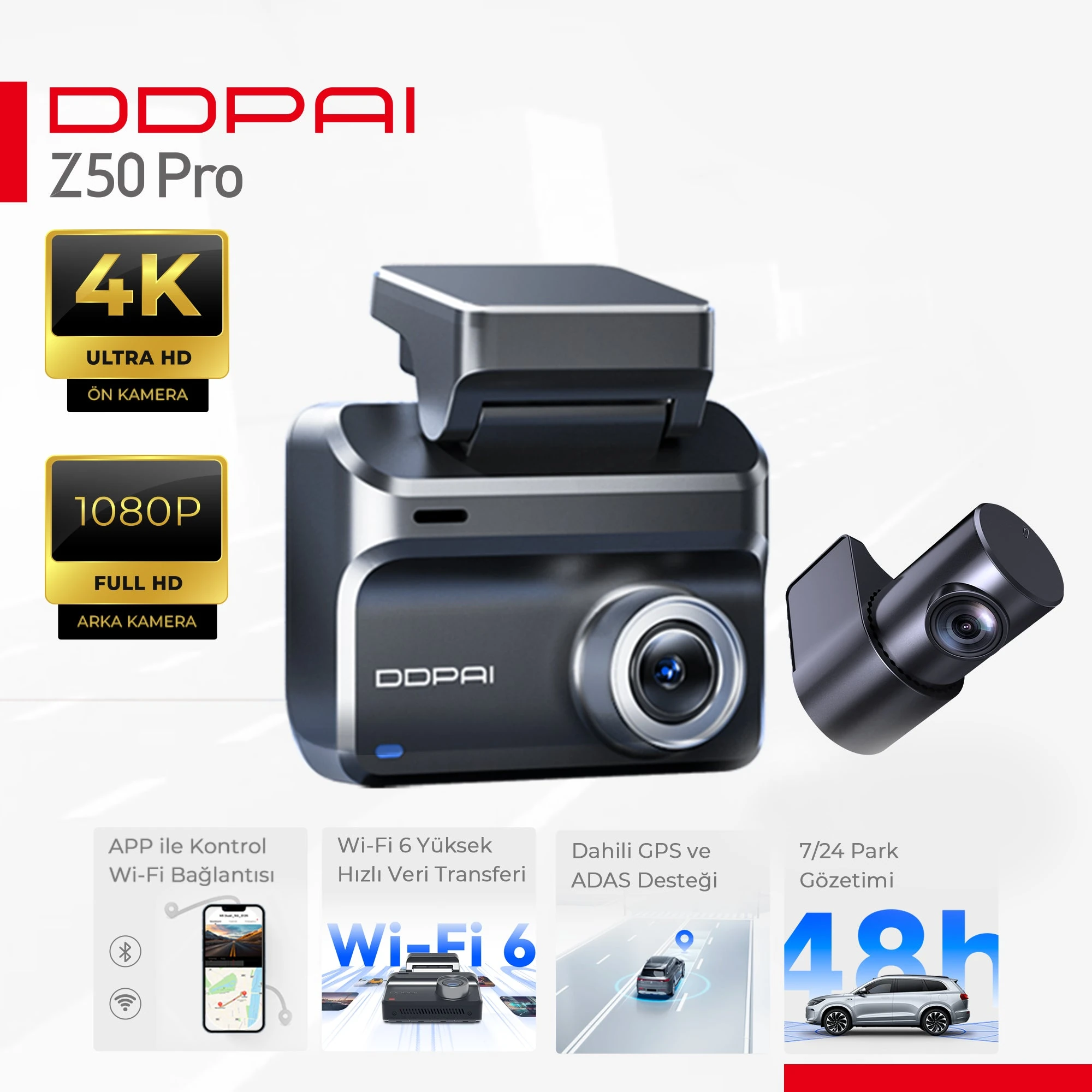 DDPAI Z50 Pro Araç Kamerası