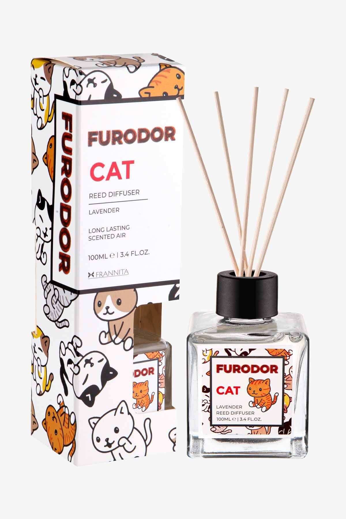 Kediler için Özel Lavanta Çubuklu Oda Kokusu Cat Lavender Reed Diffuser 100ml