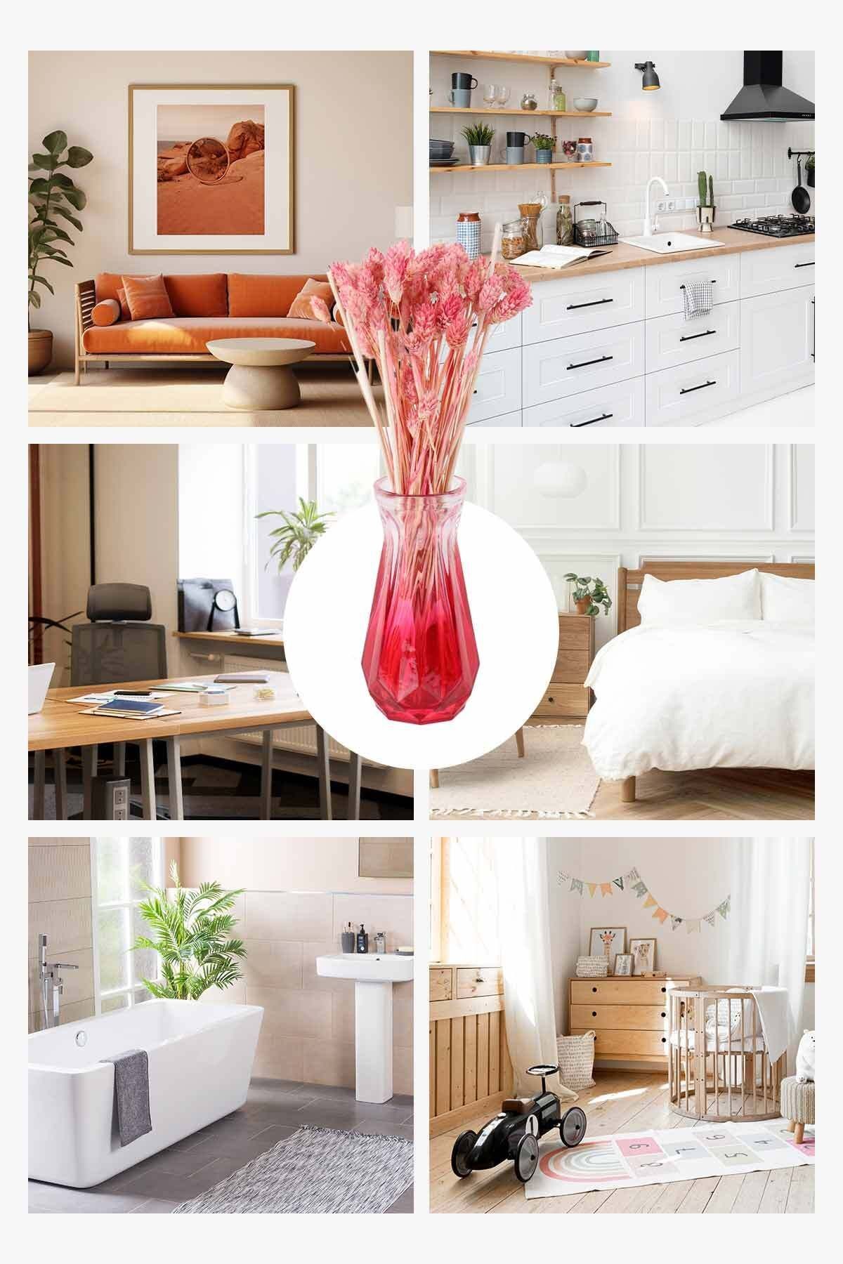 Cherry Magnolia Çiçekli Cam Vazolu Refilli Dekoratif Oda Kokusu 100ml