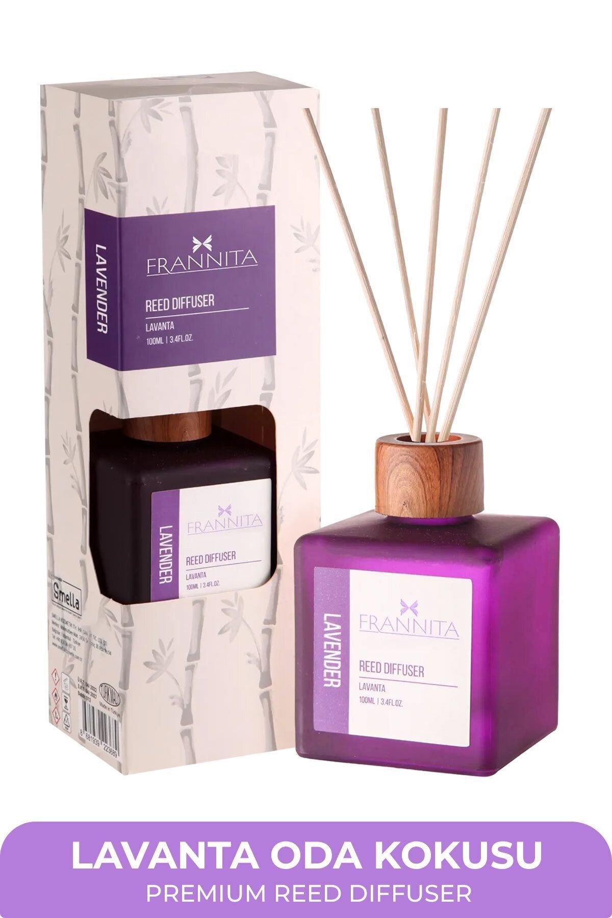 Bambu Çubuklu Renkli Seri Oda Kokusu Lavanta 100 ml