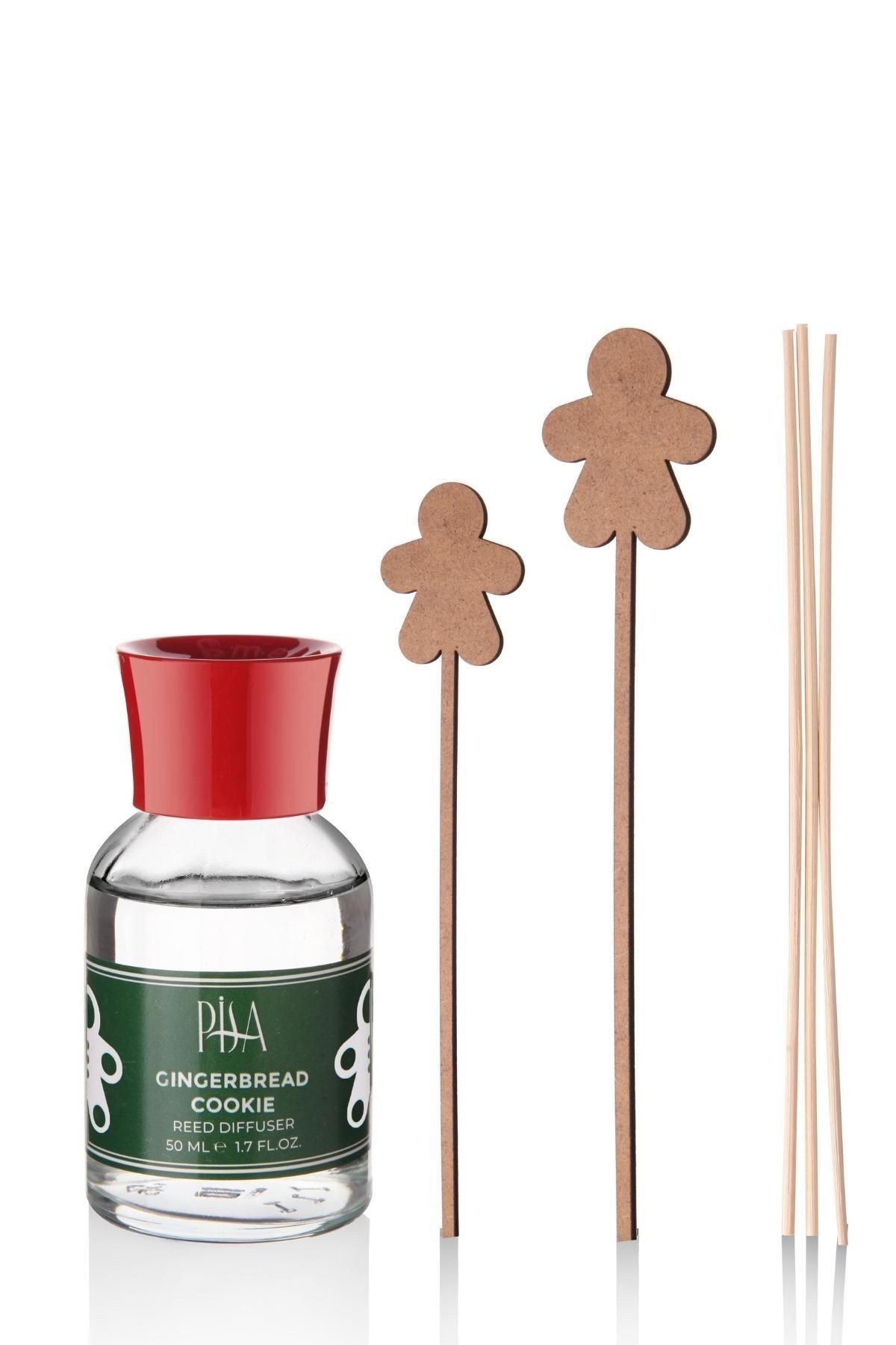 Yeni Yıl Yılbaşı Özel Bambu Çubuklu Gingerbread Cookie Oda Kokusu -50 ml