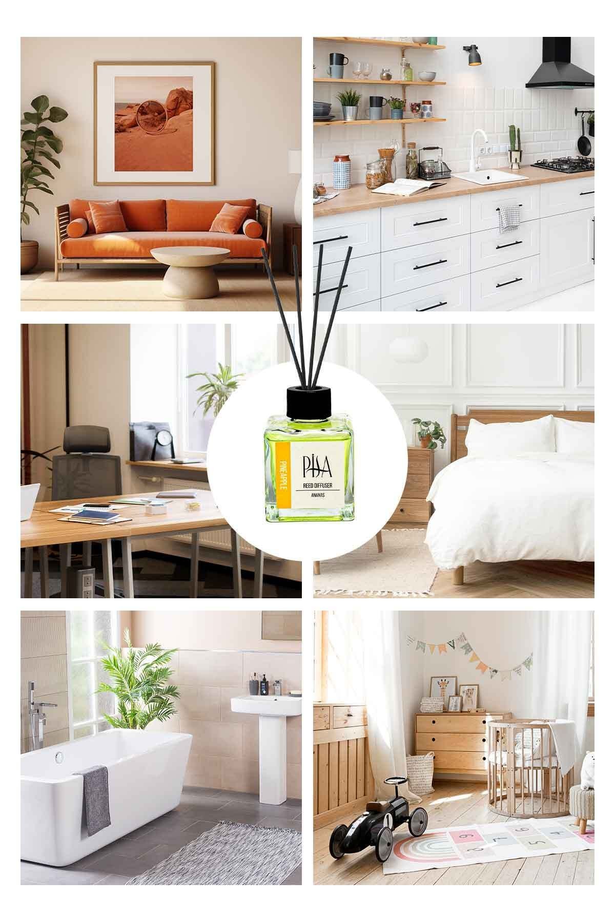 Ananas Çubuklu Oda Kokusu Pineapple Reed Diffuser 100ml