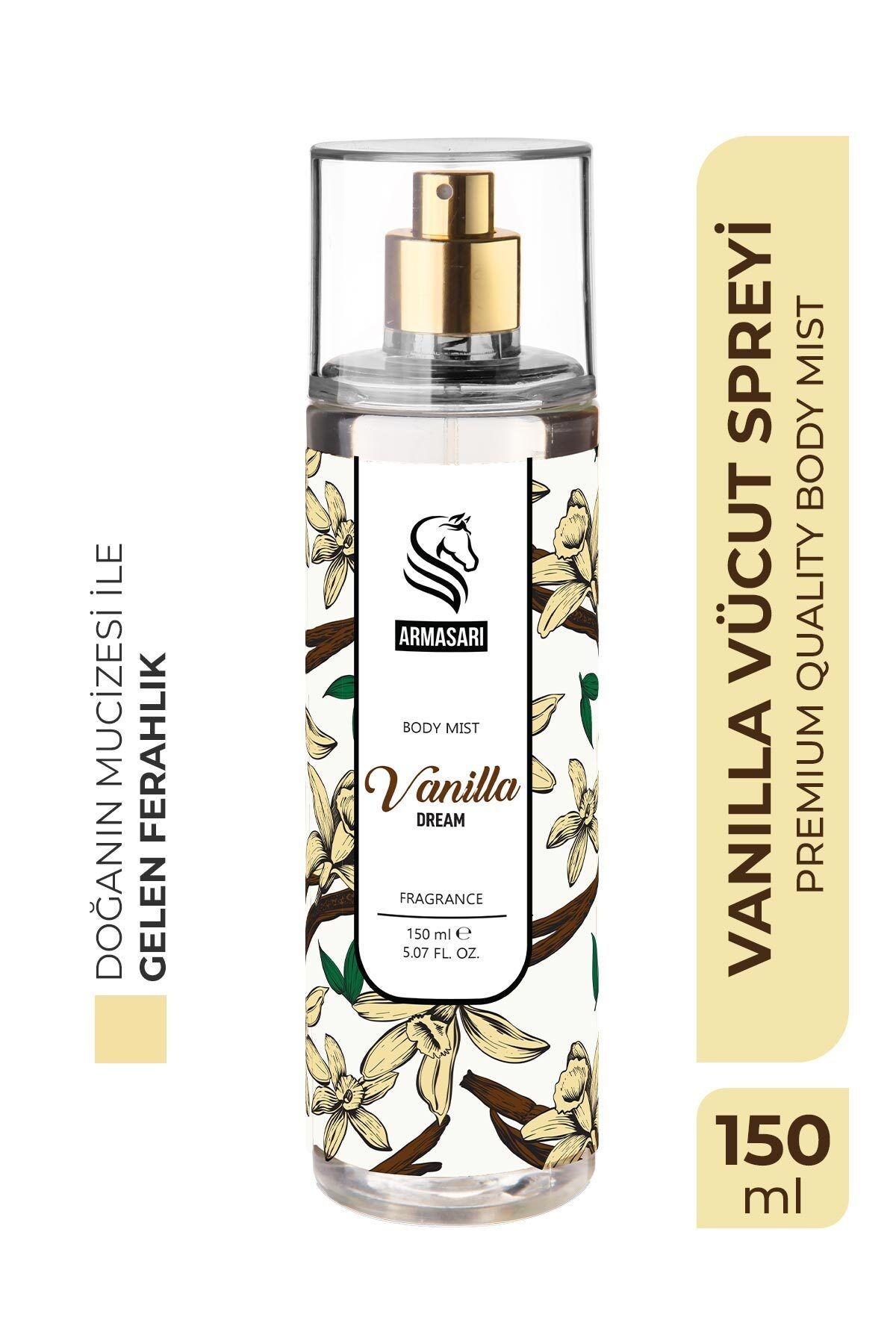 Vanilla Dream Parfümlü Kadın Vücut Spreyi Vücut Kokusu Vücut Misti Body Mist Spray 150ml