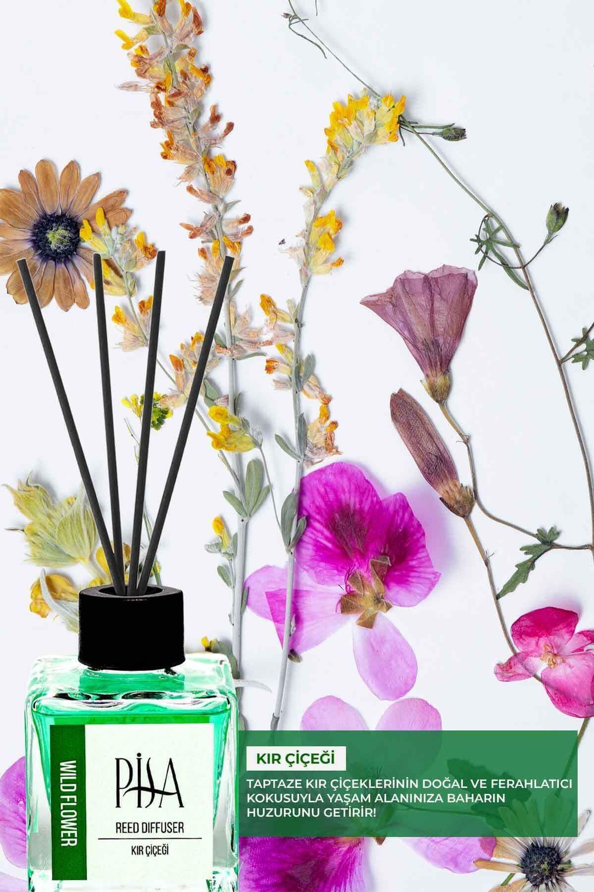 Özel Gün Hediye Kutulu Kır Çiçeği Çubuklu Oda Kokusu Wild Flower Reed Diffuser 100ml