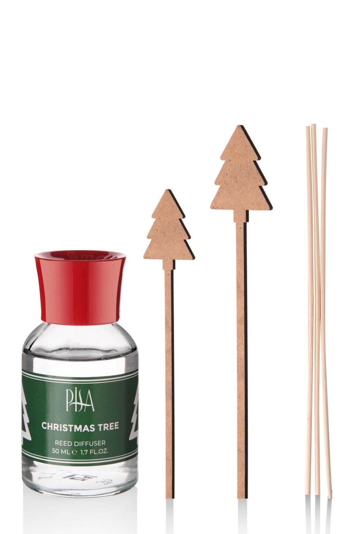 Yeni Yıl Yılbaşı Özel Bambu Çubuklu Christmas Tree Oda Kokusu-50ML