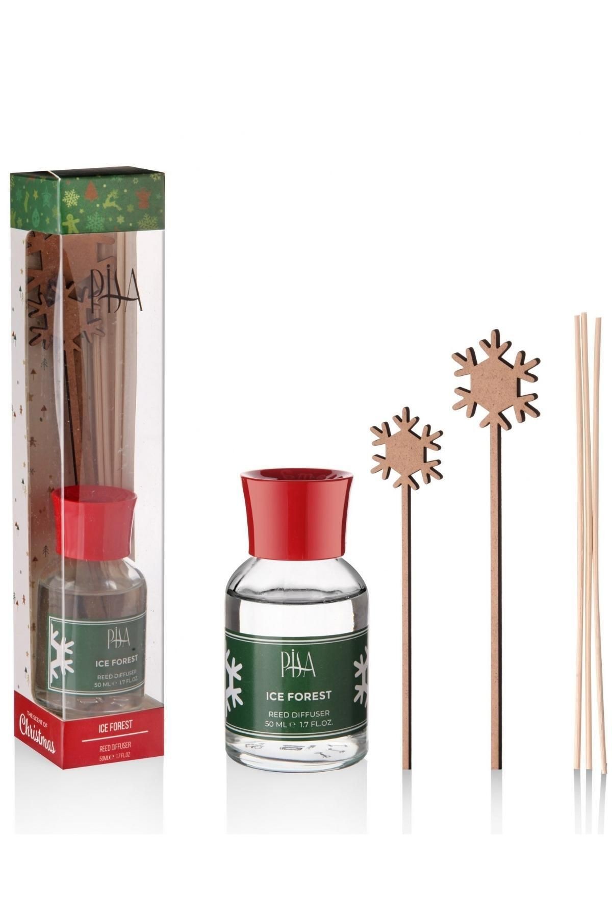 Yeni Yıl Yılbaşı Özel Bambu Çubuklu Ice Forest Oda Kokusu 50 ML