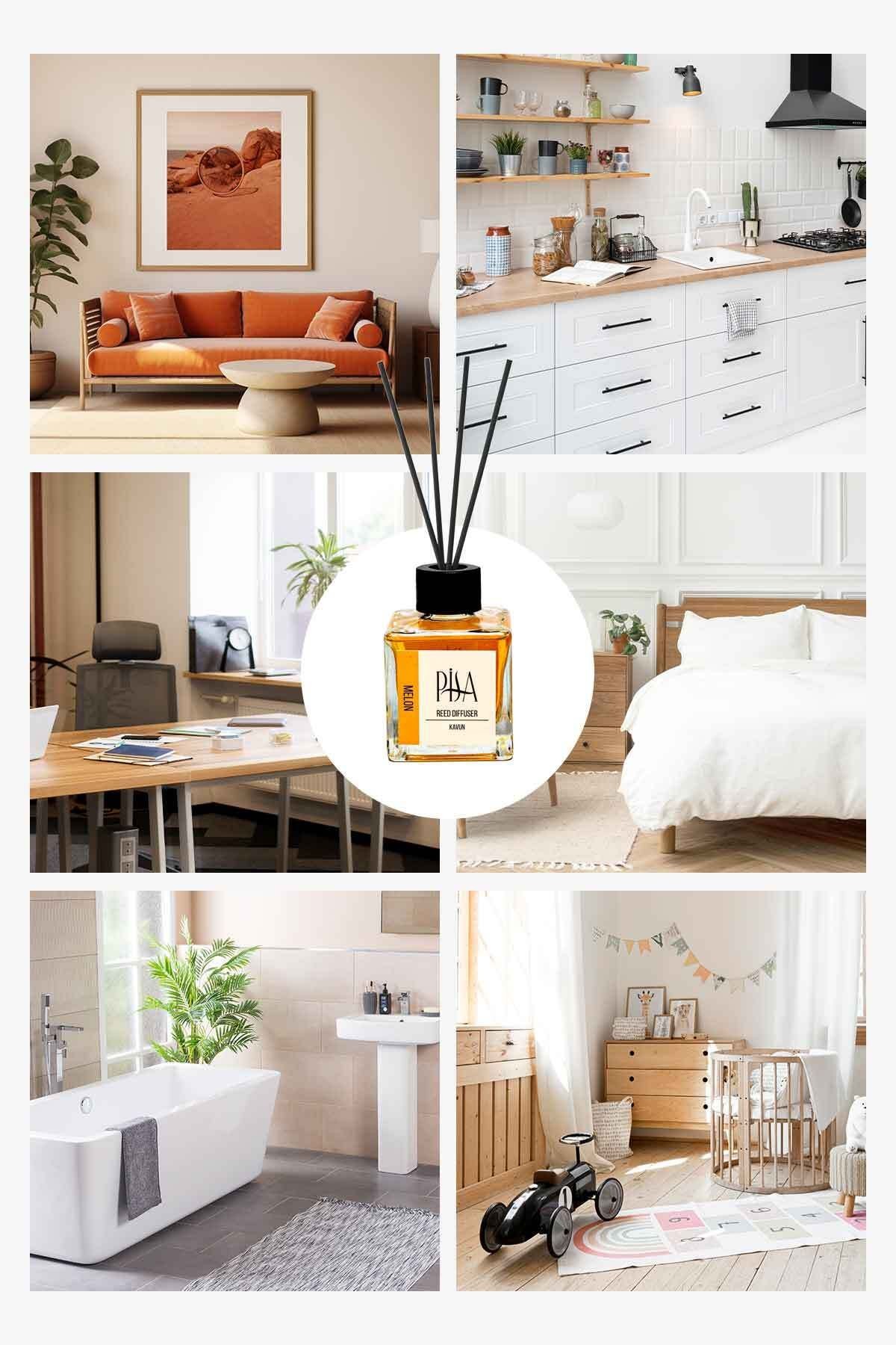 Kavun Çubuklu Oda Kokusu Melon Reed Diffuser 100ml