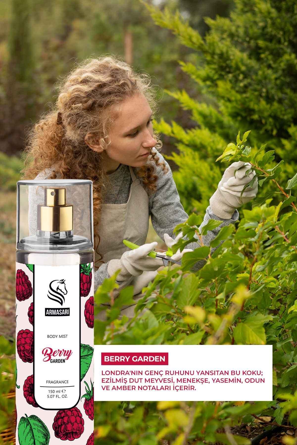Berry Garden Parfümlü Kadın Vücut Spreyi Vücut Kokusu Vücut Misti Body Mist Spray 150ml