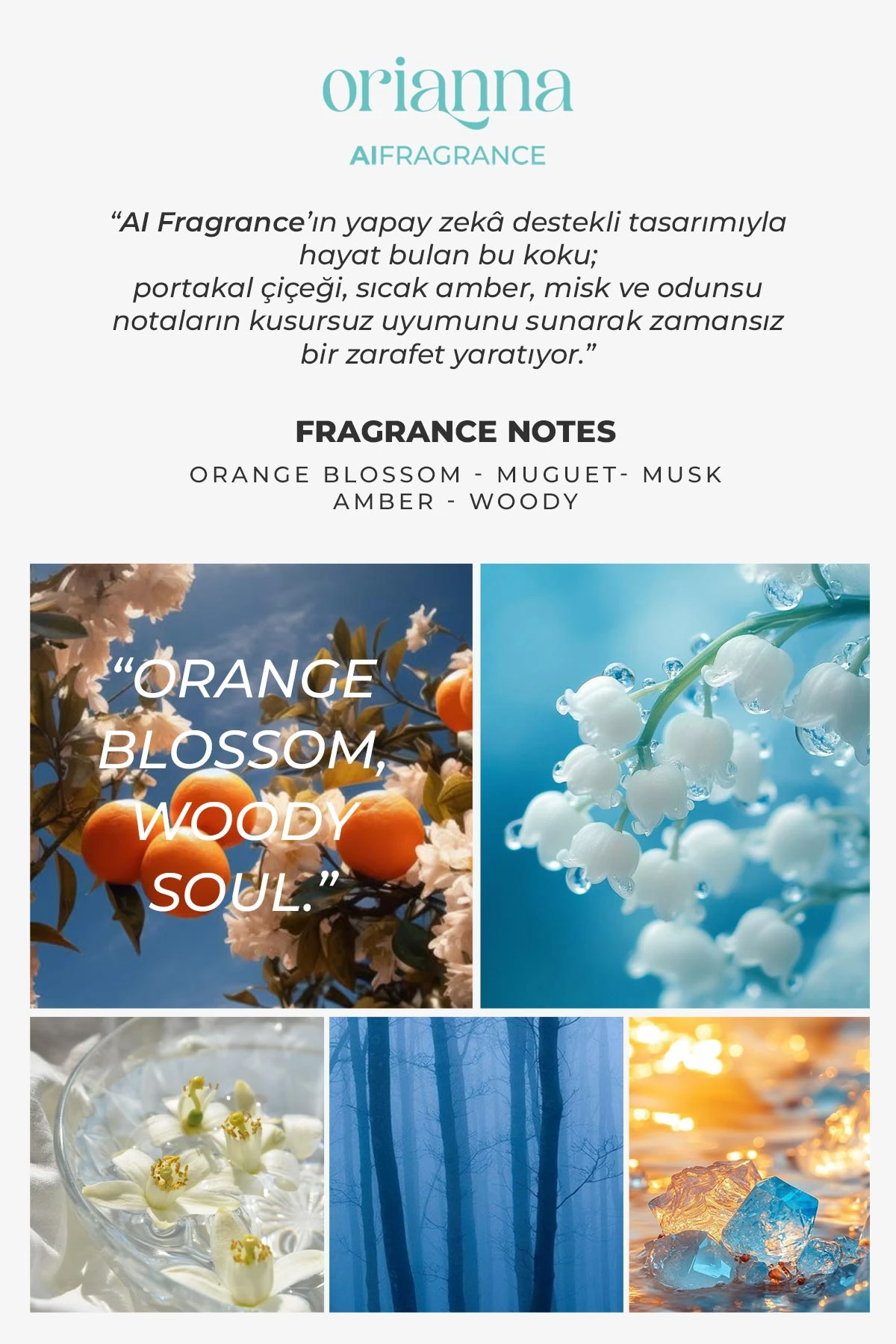 AI Fragrance Orianna | Orange Blossom | Muguet | Misk | Amber | Woody