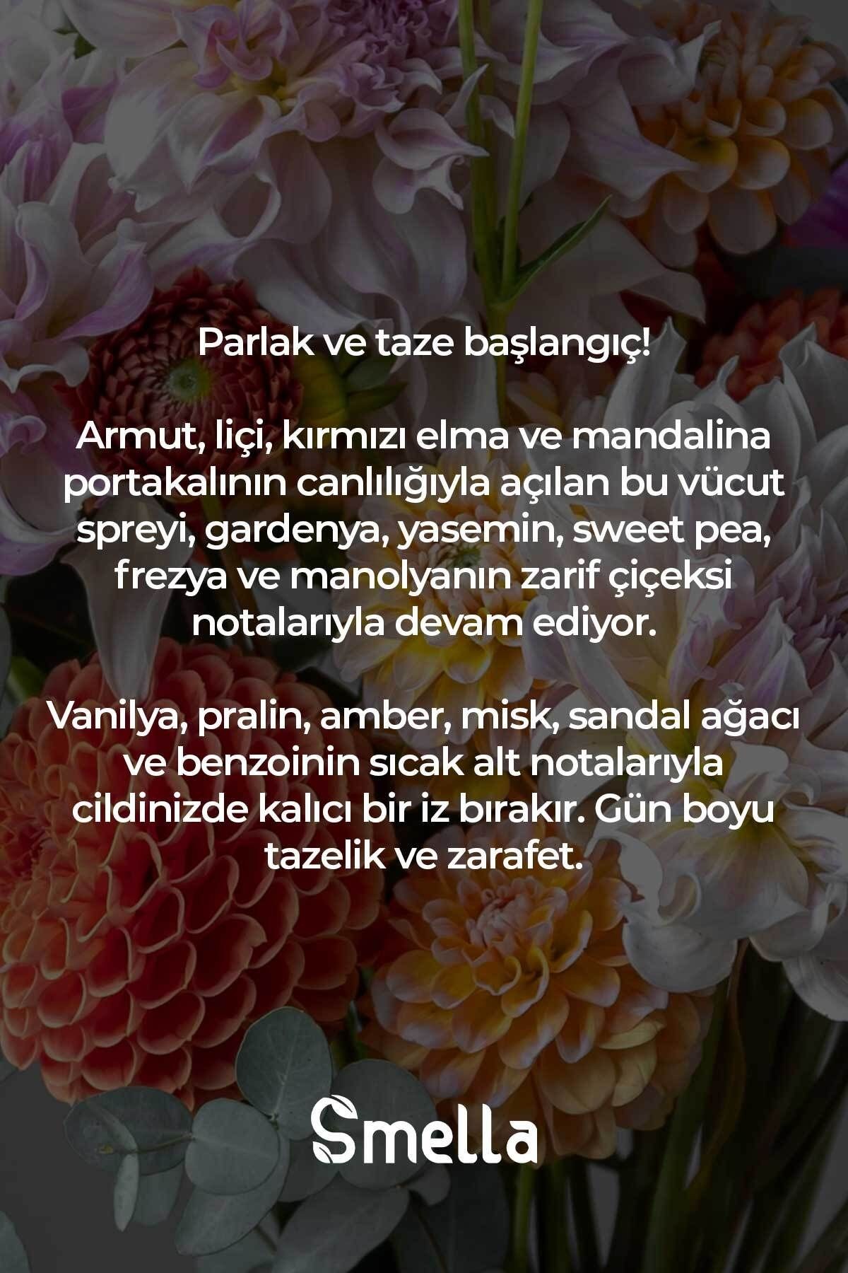 Fruity Flora Parfümlü Kadın Vücut Spreyi Vücut Kokusu Vücut Misti Body Mist Spray 250ml