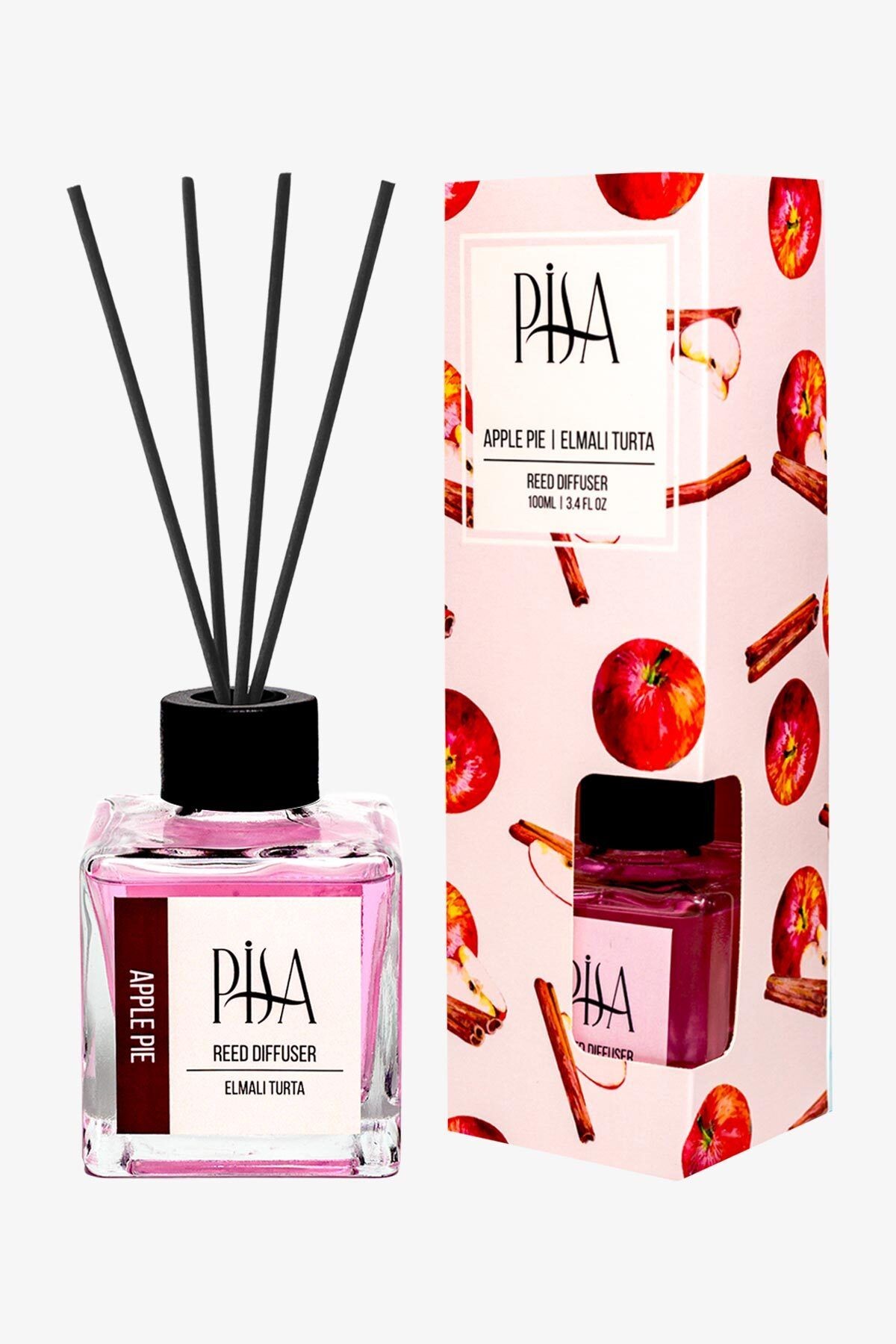 Elmalı Turta Çubuklu Oda Kokusu Apple Pie Reed Diffuser 100ml