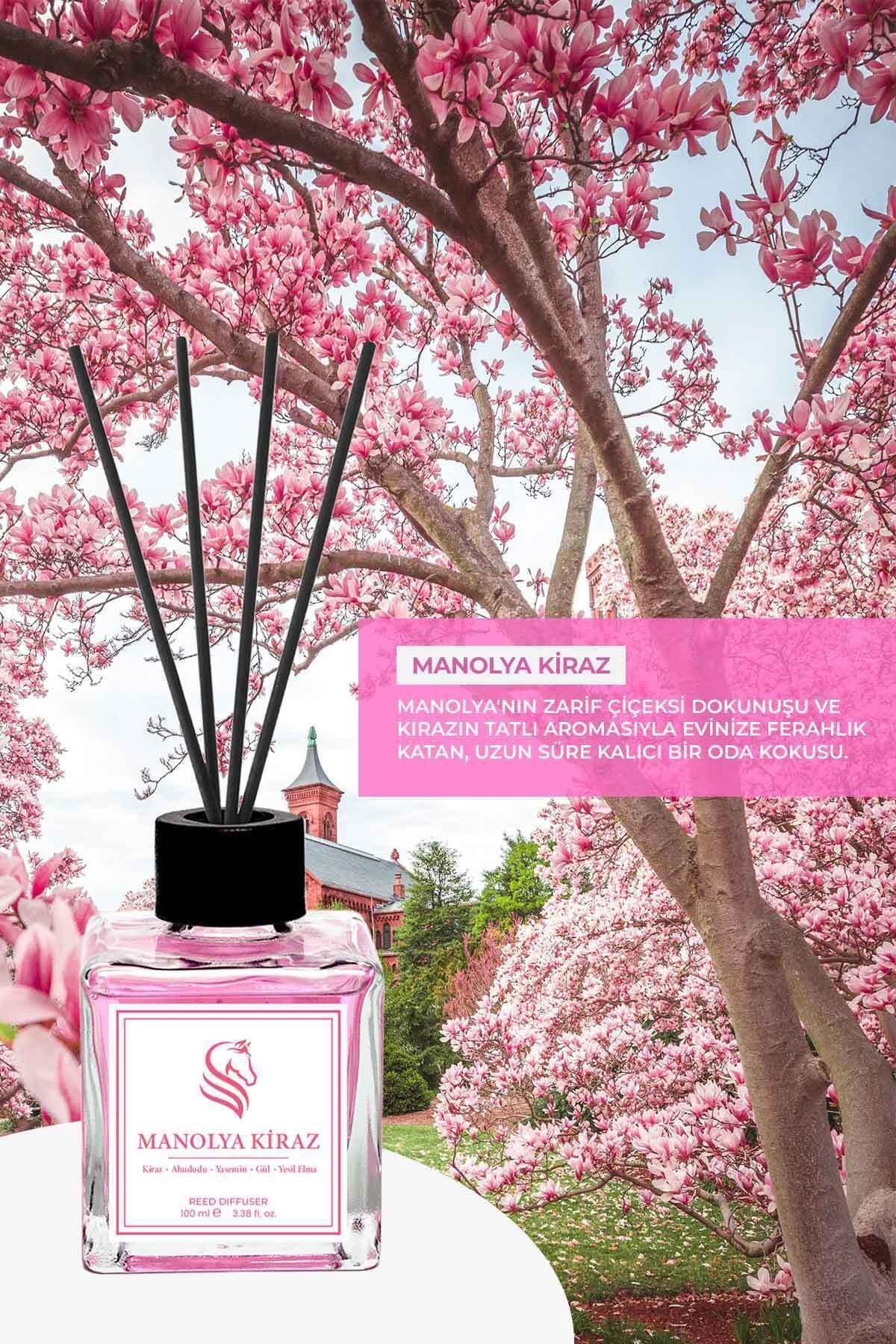 Manolya Kiraz Çubuklu Oda Kokusu Magnolia Cherry Reed Diffuser 100ml