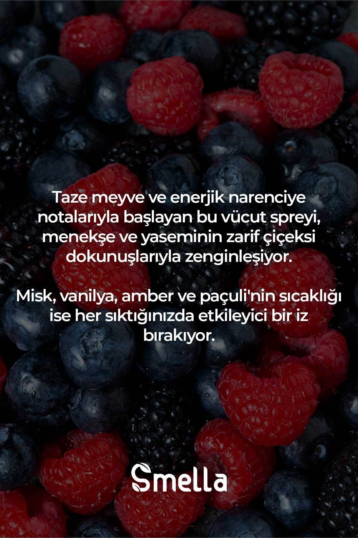 Berry Rush Parfümlü Kadın Vücut Spreyi Vücut Kokusu Vücut Misti Body Mist Spray 250ml