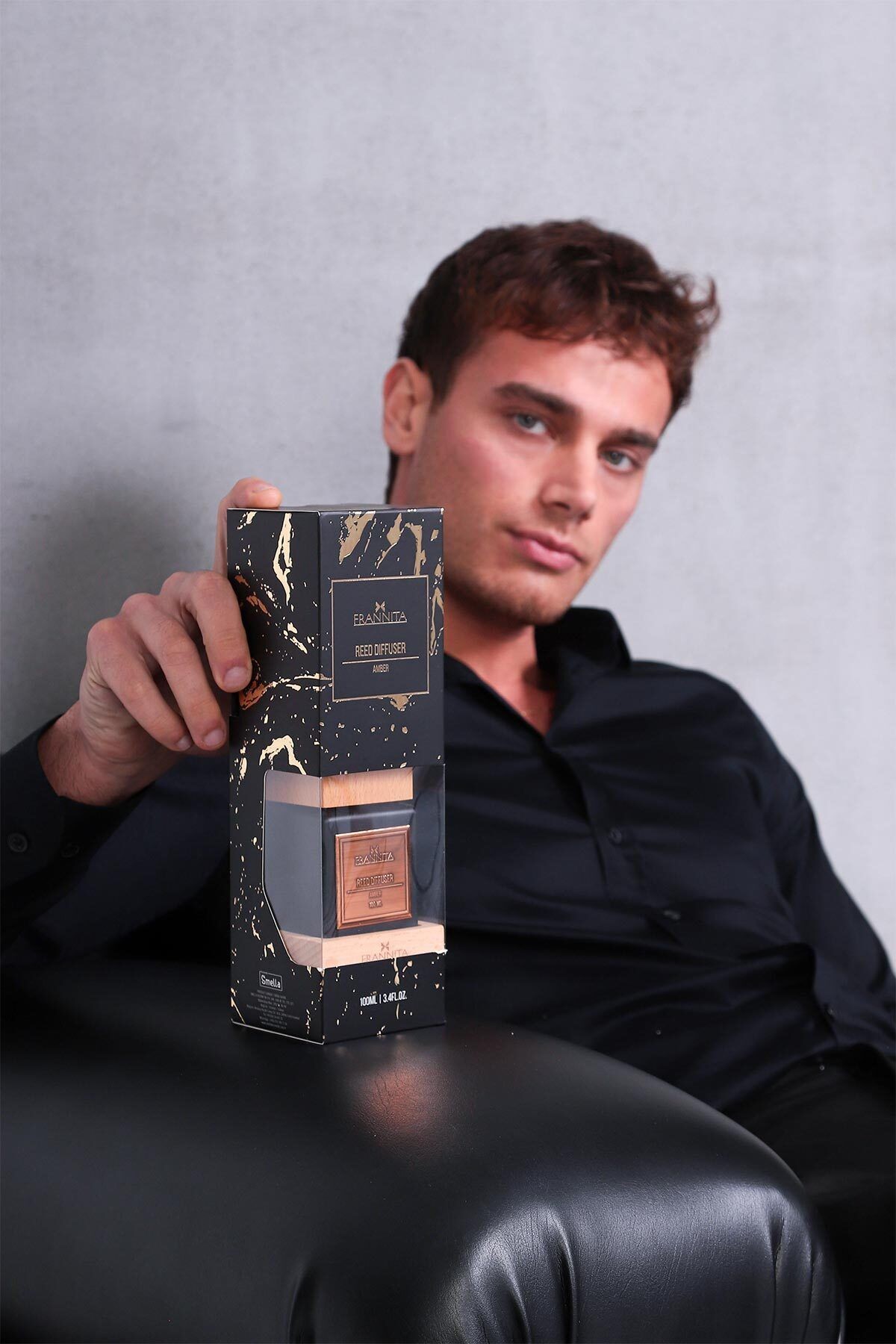 Premium - Bambu Çubuklu Oda Kokusu – Amber – 100ML