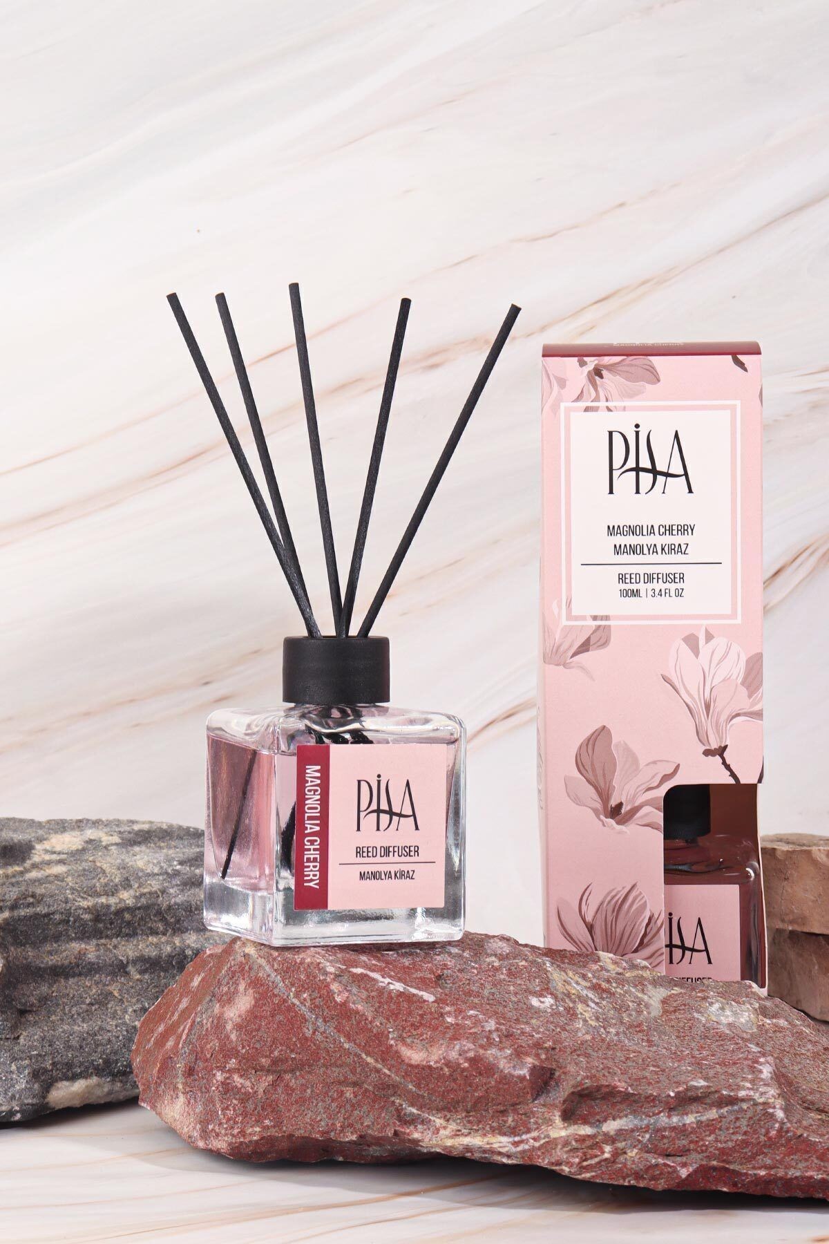 Manolya Kiraz Çubuklu Oda Kokusu Magnolia Cherry Reed Diffuser 100ml