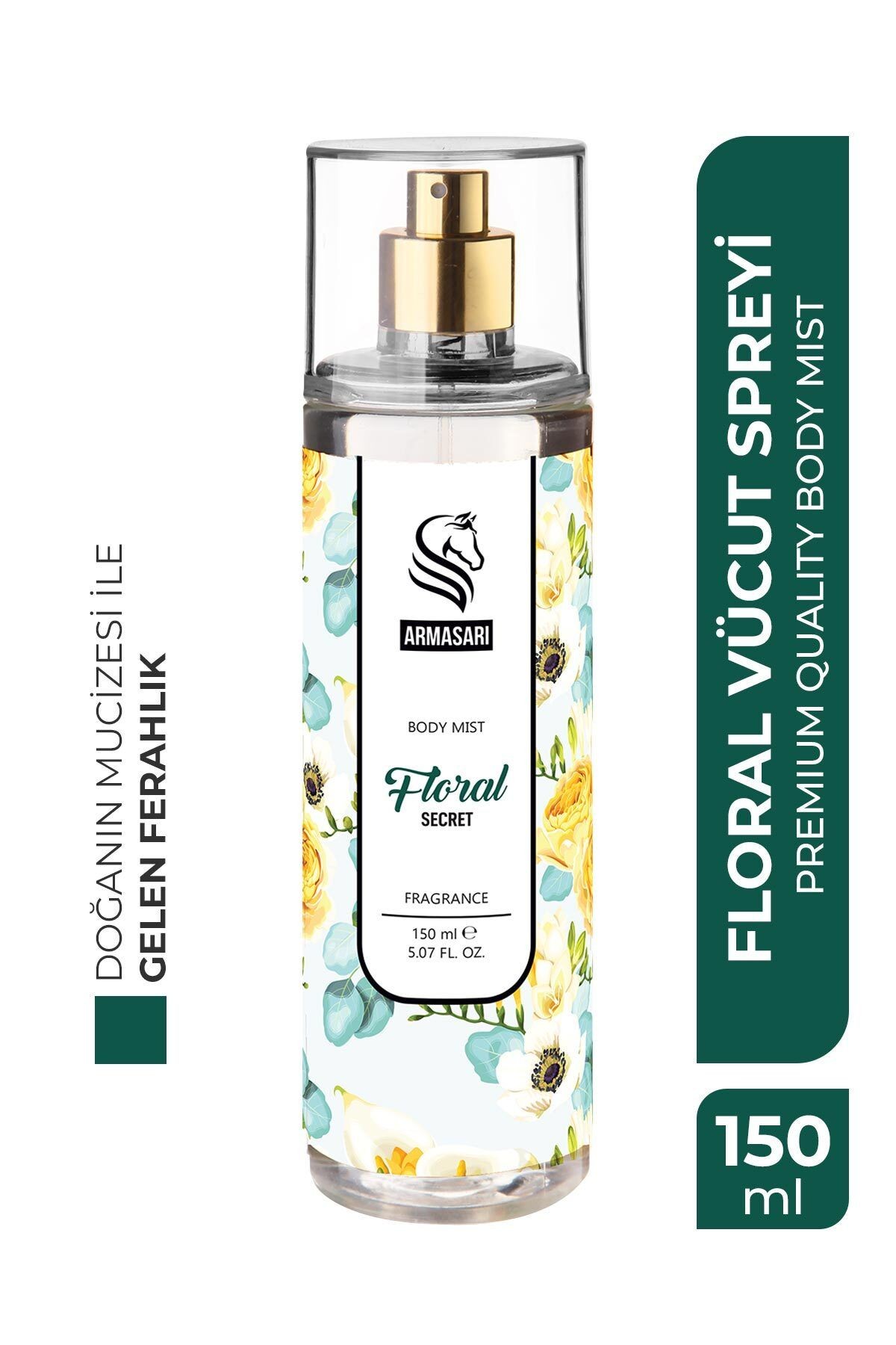 Floral Secret Parfümlü Kadın Vücut Spreyi Vücut Kokusu Vücut Misti Body Mist Spray 150ml