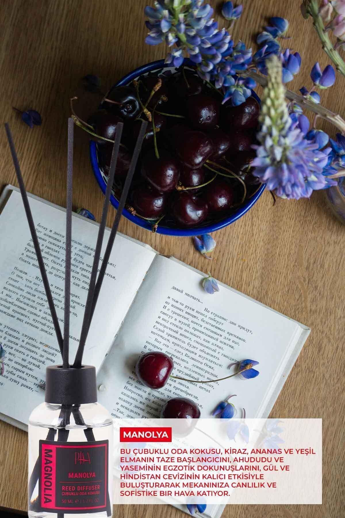 Manolya Oda Çubuklu Oda Kokusu Magnolia Cherry Reed Diffuser 50ml