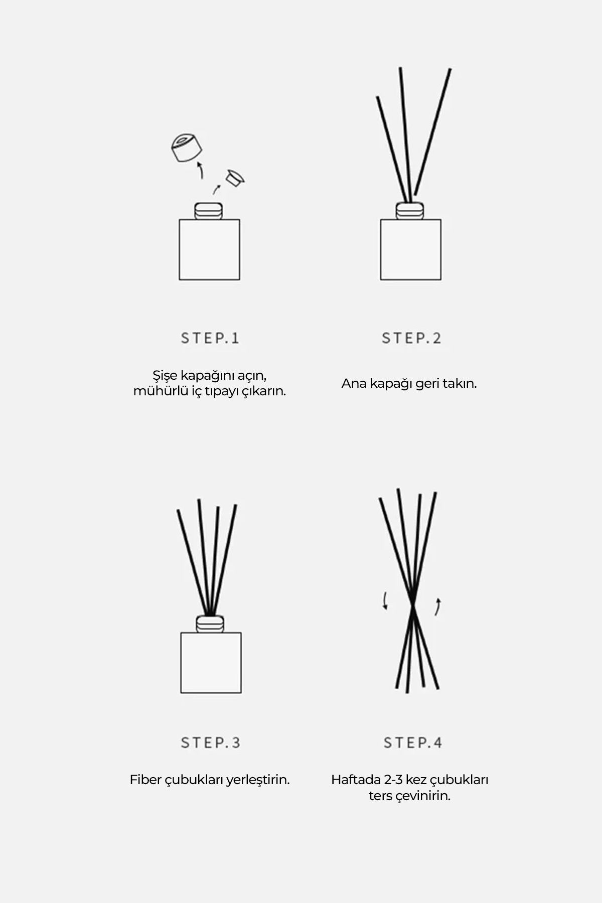 Beyaz Gül Çubuklu Oda Kokusu White Rose Reed Diffuser 100ml
