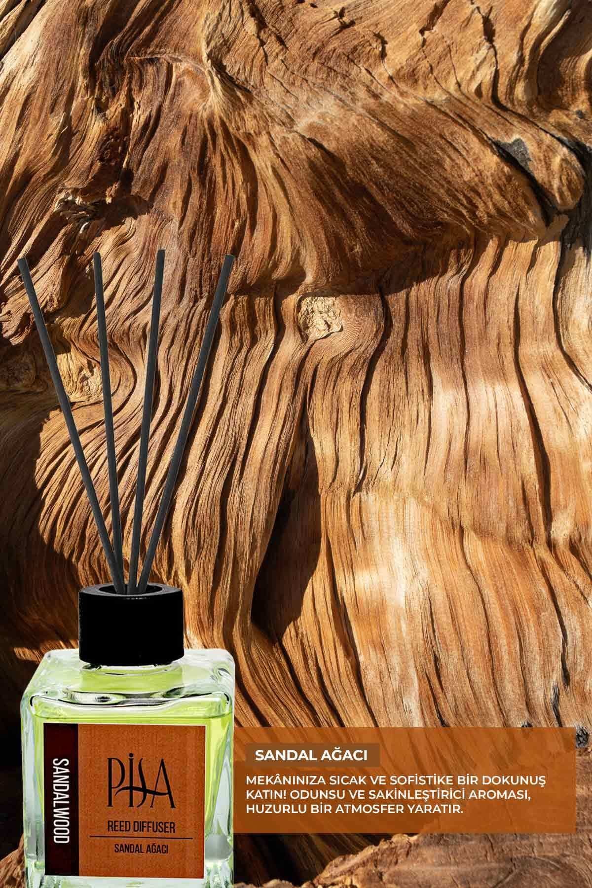 Sandal Ağacı Çubuklu Oda Kokusu Sandalwood Reed Diffuser 100ml
