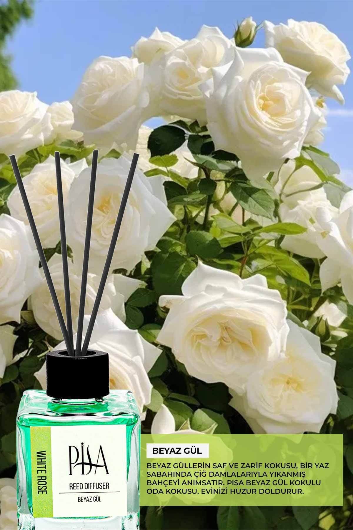 Beyaz Gül Çubuklu Oda Kokusu White Rose Reed Diffuser 100ml