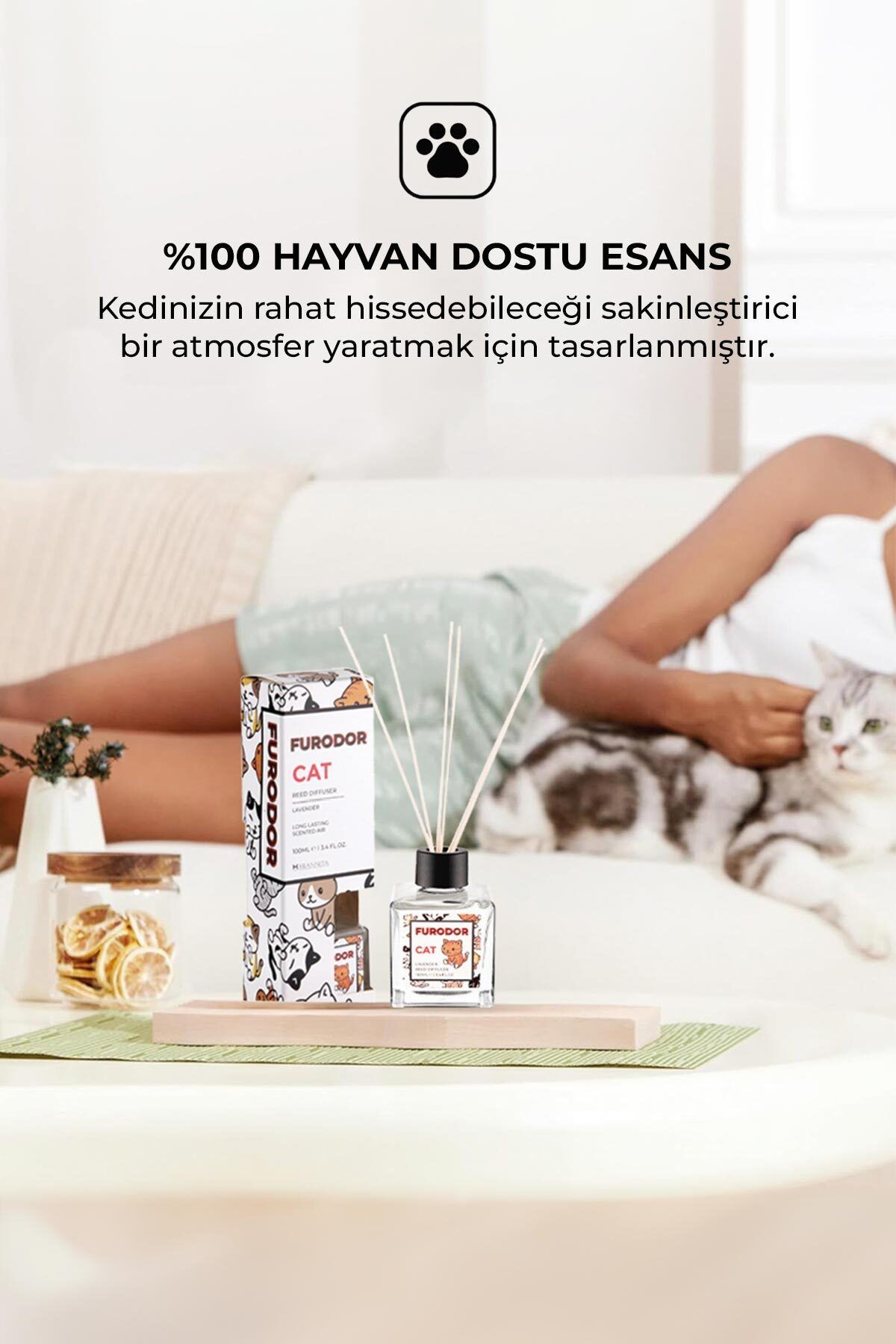 Kediler için Özel Lavanta Oda Kokusu Cat Lavender Air Refresher 400ml