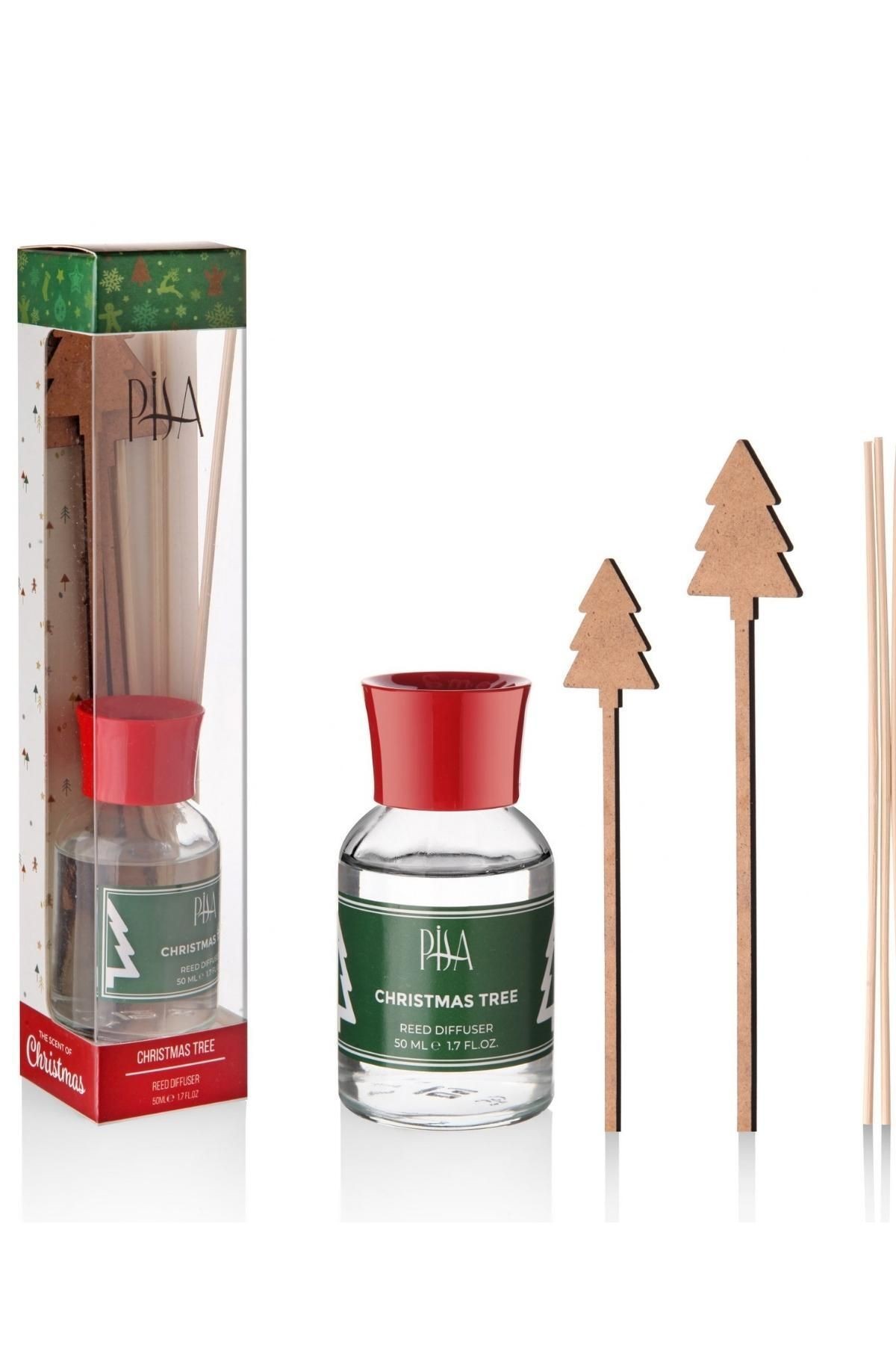 Yeni Yıl Yılbaşı Özel Bambu Çubuklu Christmas Tree Oda Kokusu-50ML