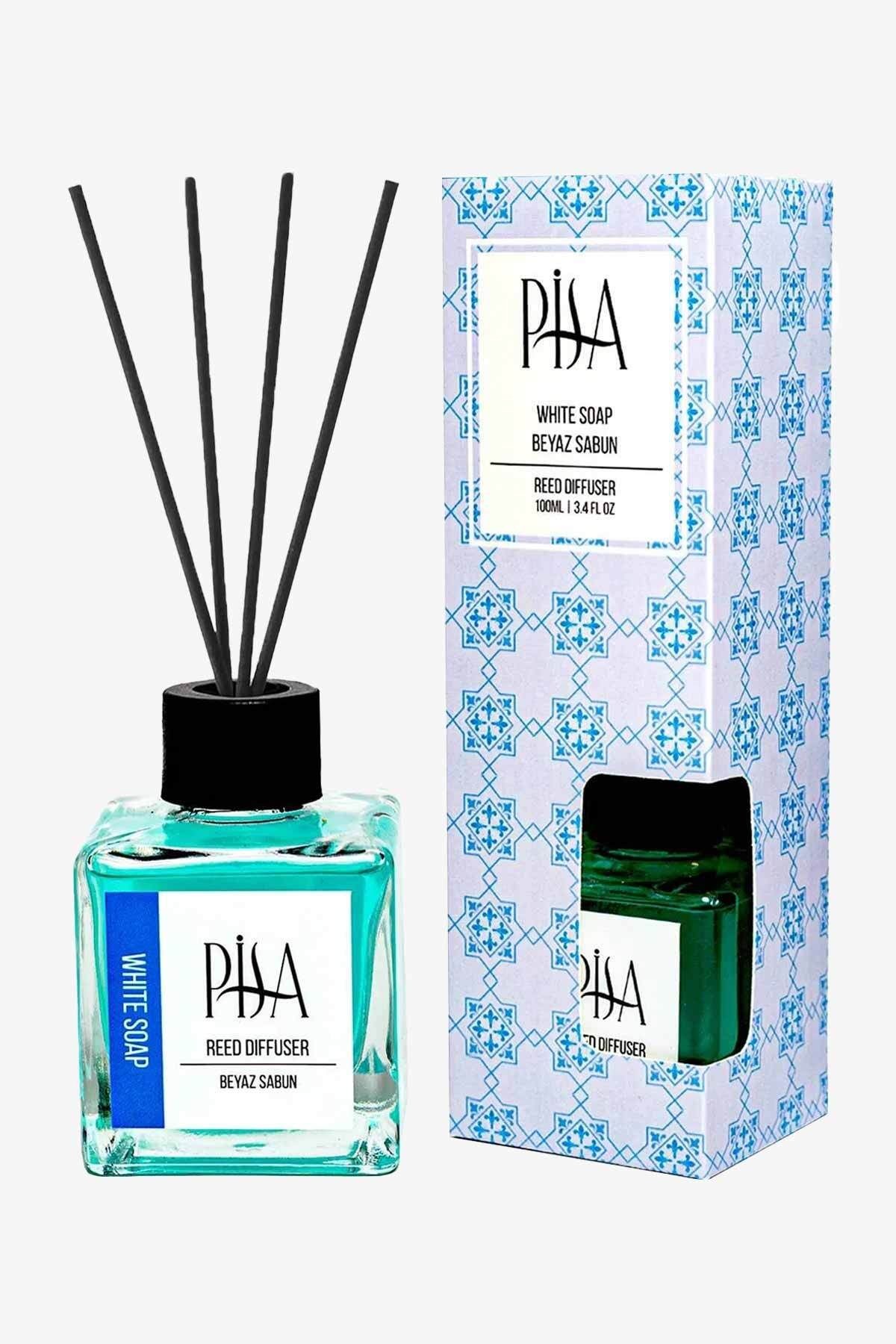 Beyaz Sabun Çubuklu Oda Kokusu White Soap Reed Diffuser 100ml
