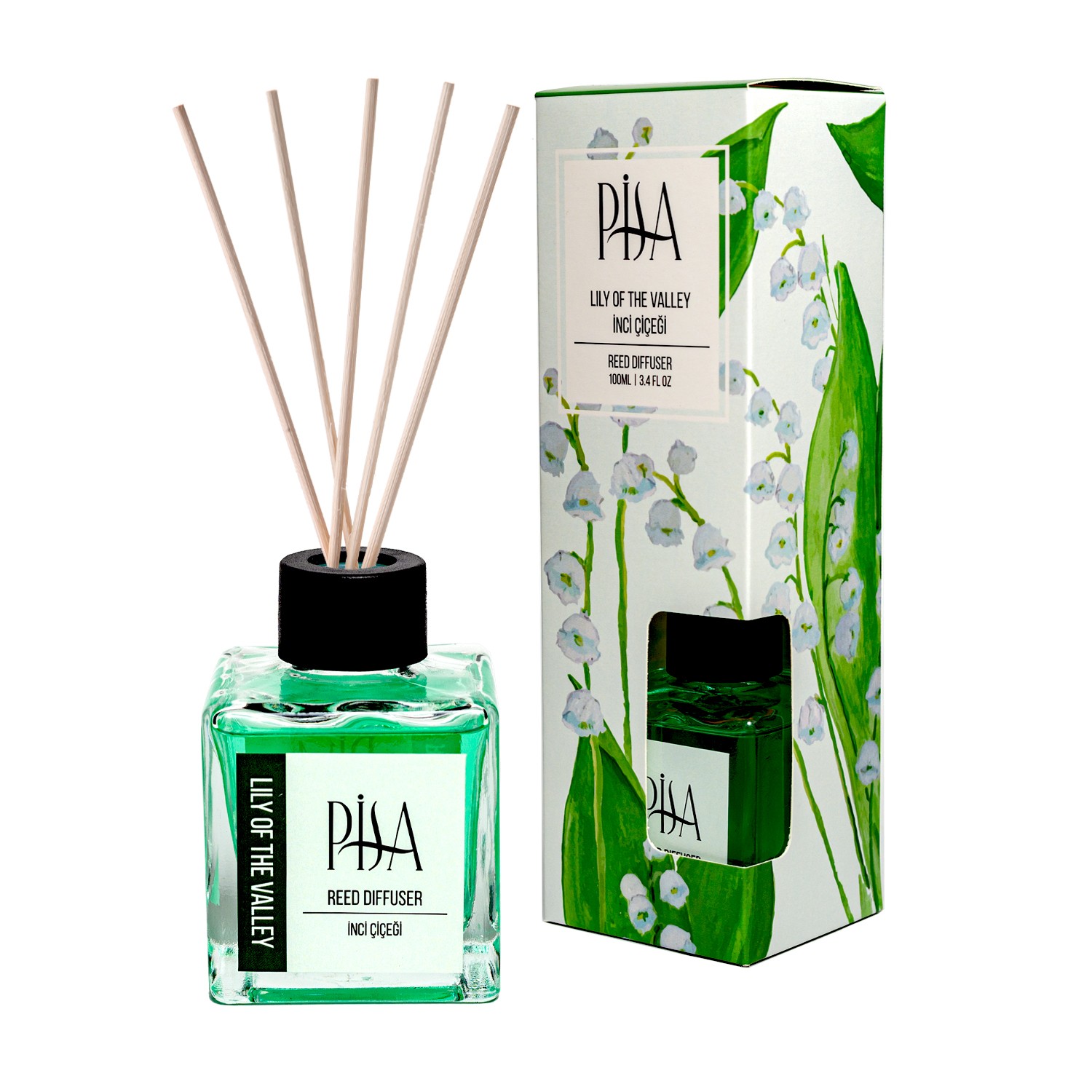Pisa - Bambu Çubuklu Oda Kokusu - İnci Çiçeği - 100ML