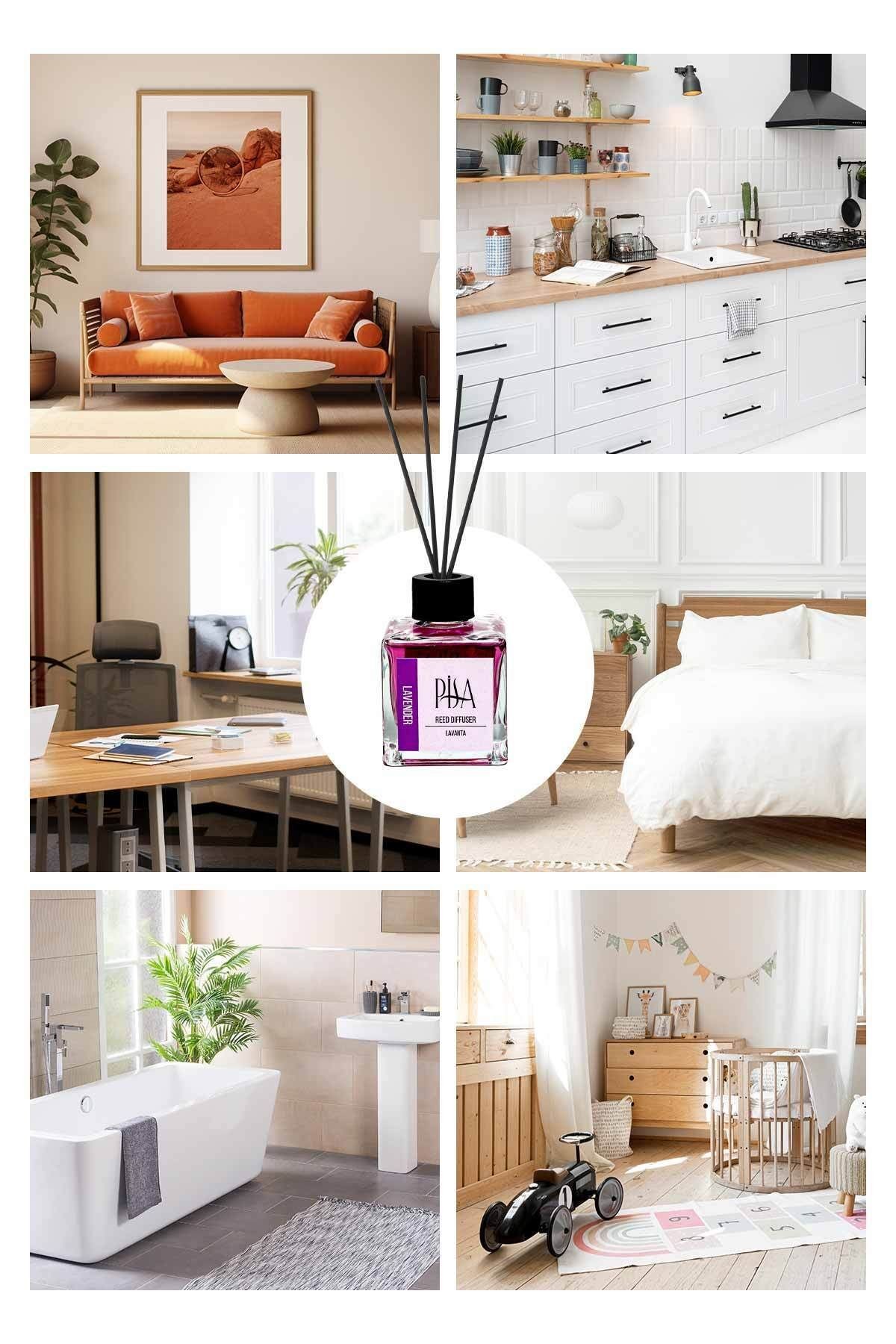 Lavanta Çubuklu Oda Kokusu Lavender Reed Diffuser 100ml