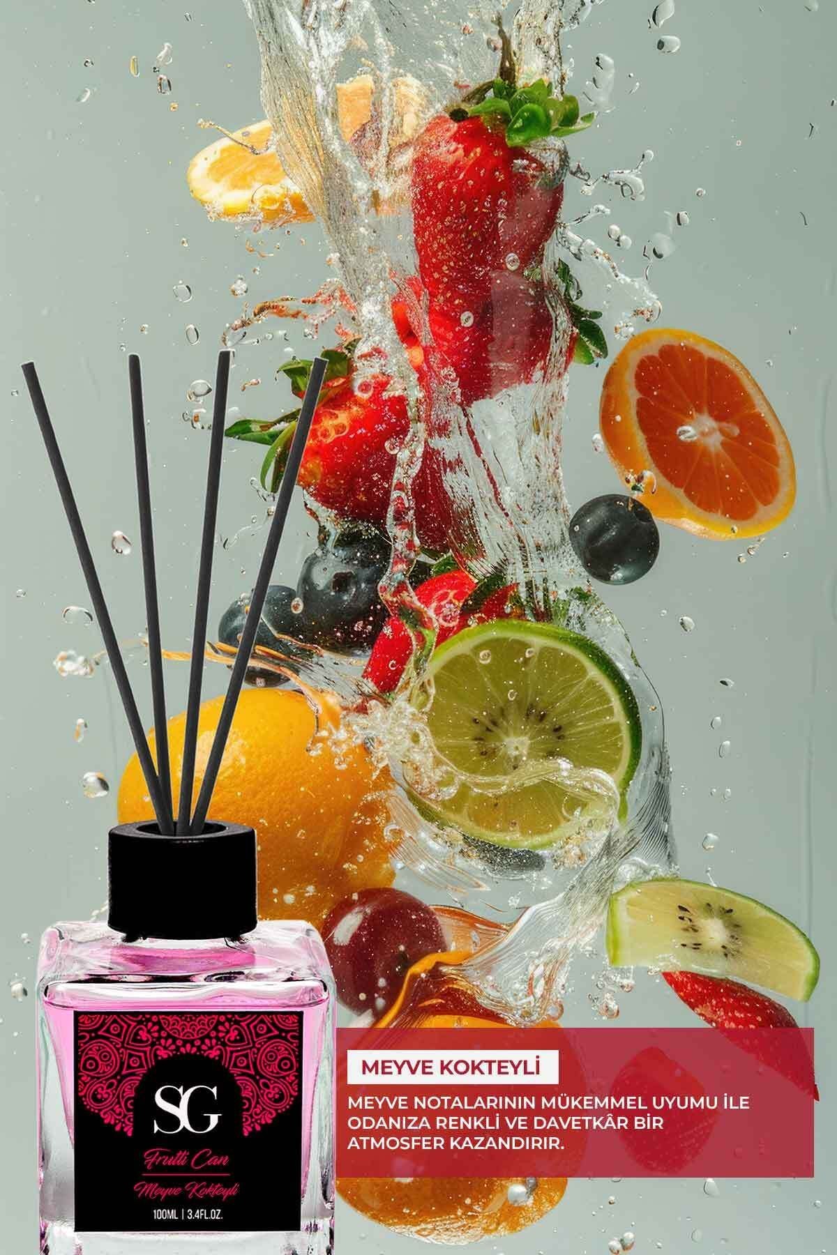 Meyve Kokteyli Çubuklu Oda Kokusu Frutti Can Reed Diffuser 100ml