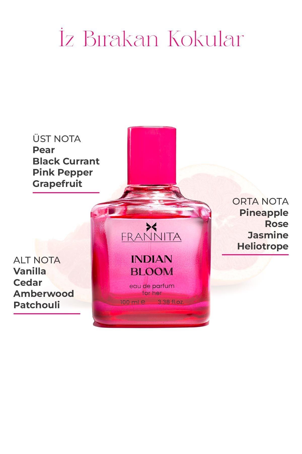Passione Indian Bloom Çiçeksi Ve Meyvemsi Kadın Parfüm Edp 100 Ml.