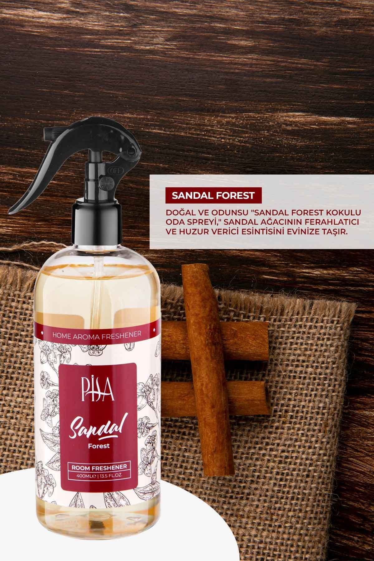 Sandal Ağacı Parfümlü Oda Ve Çamaşır Spreyi Ortam Ve Kumaş Kokusu Sandal Forest Room Spray 400ml