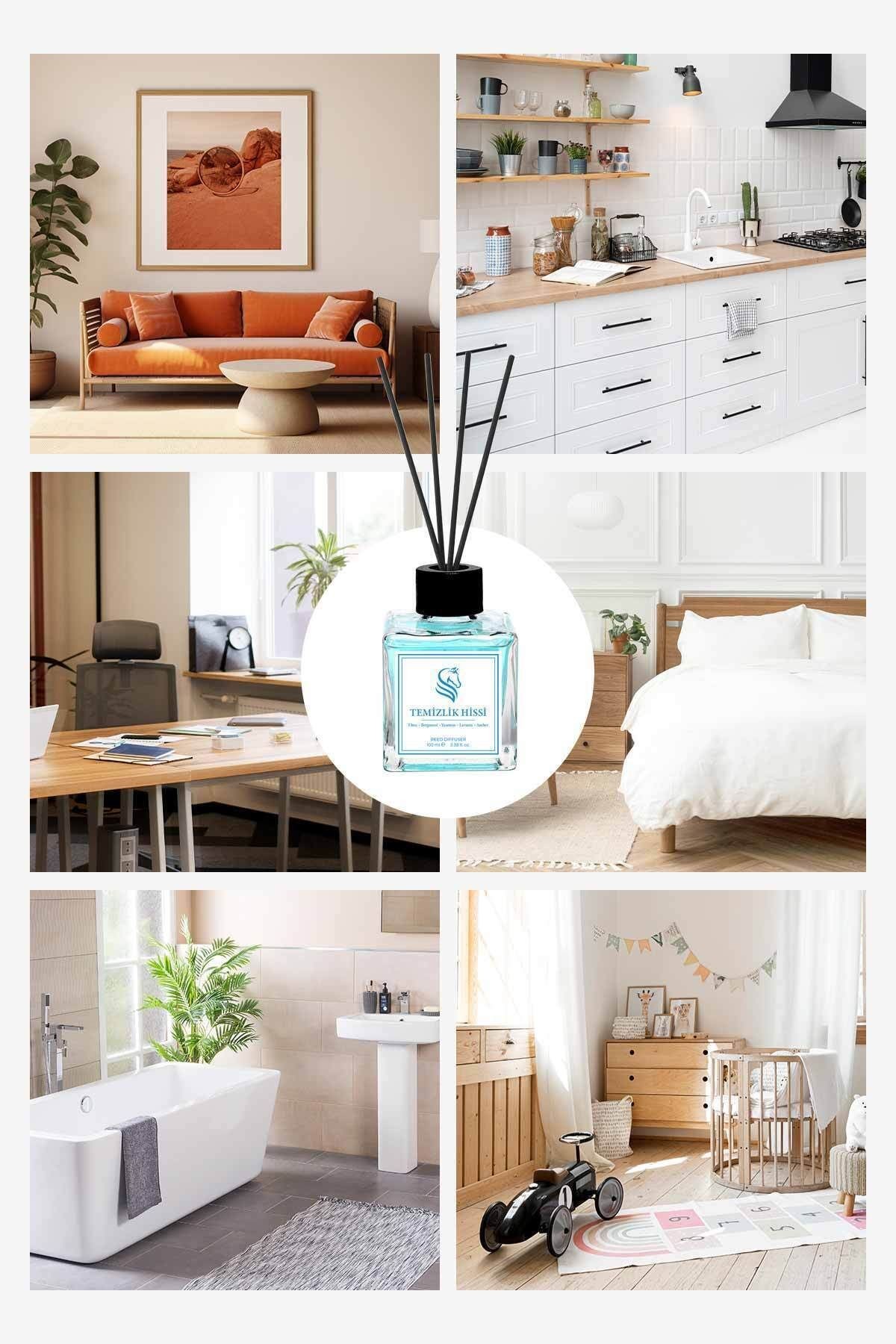 Çiçeksi Temizlik Hissi Çubuklu Oda Kokusu Clean Breeze Reed Diffuser 100ml