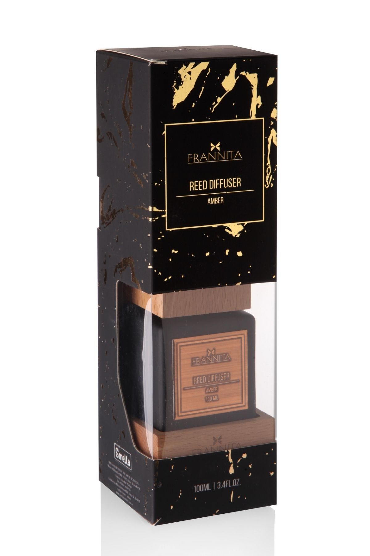 Premium - Bambu Çubuklu Oda Kokusu – Amber – 100ML