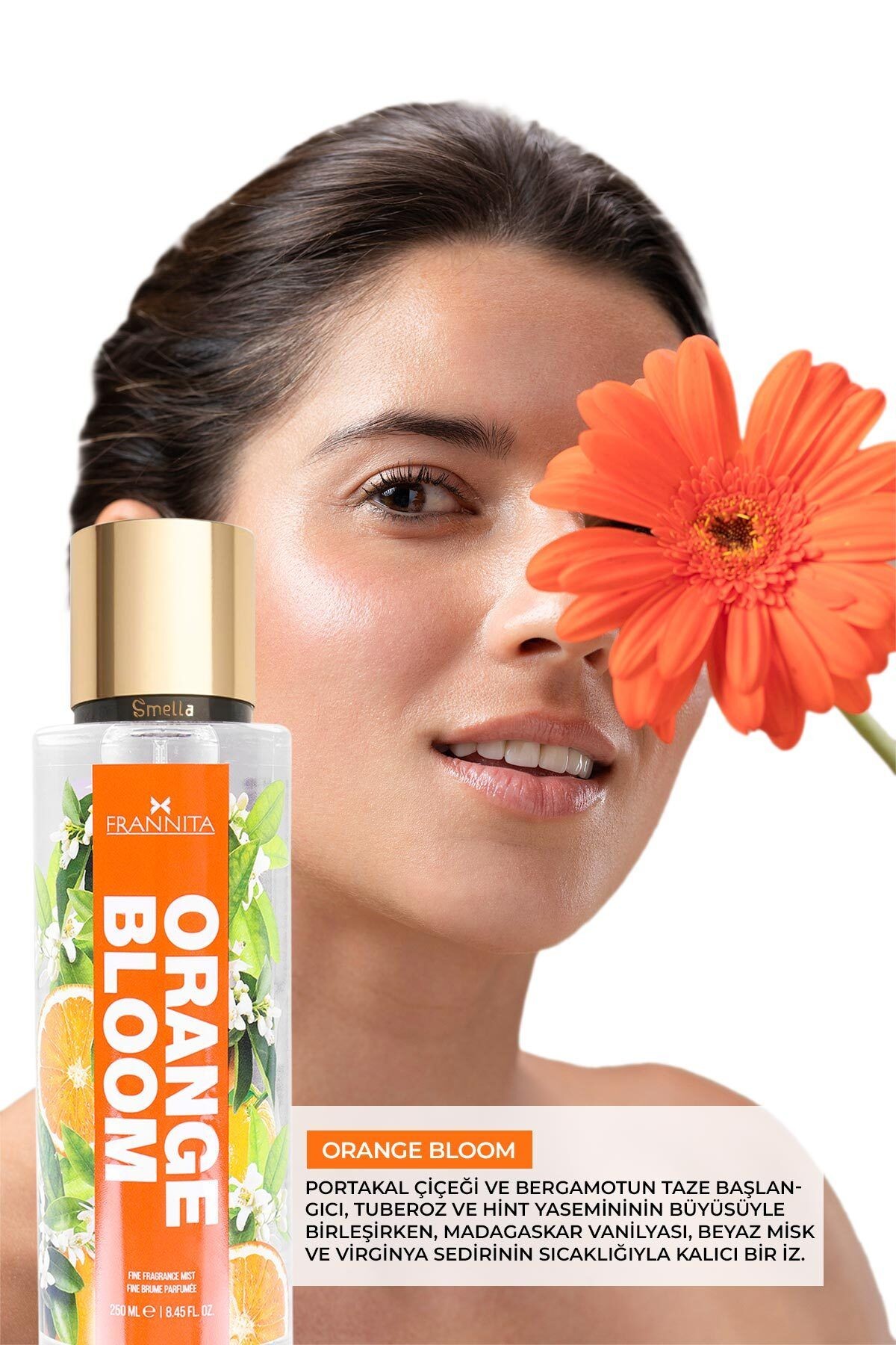 Orange Bloom Parfümlü Kadın Vücut Spreyi Vücut Kokusu Vücut Misti Body Mist Spray 250ml