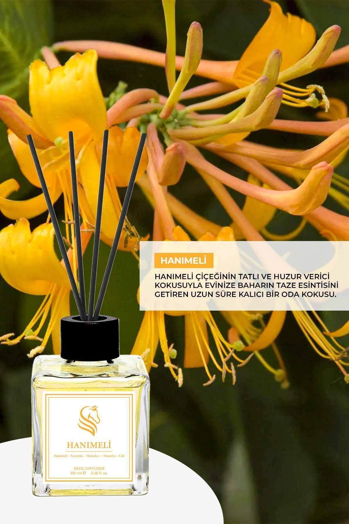 Hanımeli Çubuklu Oda Kokusu Honeysuckle Reed Diffuser 100ml