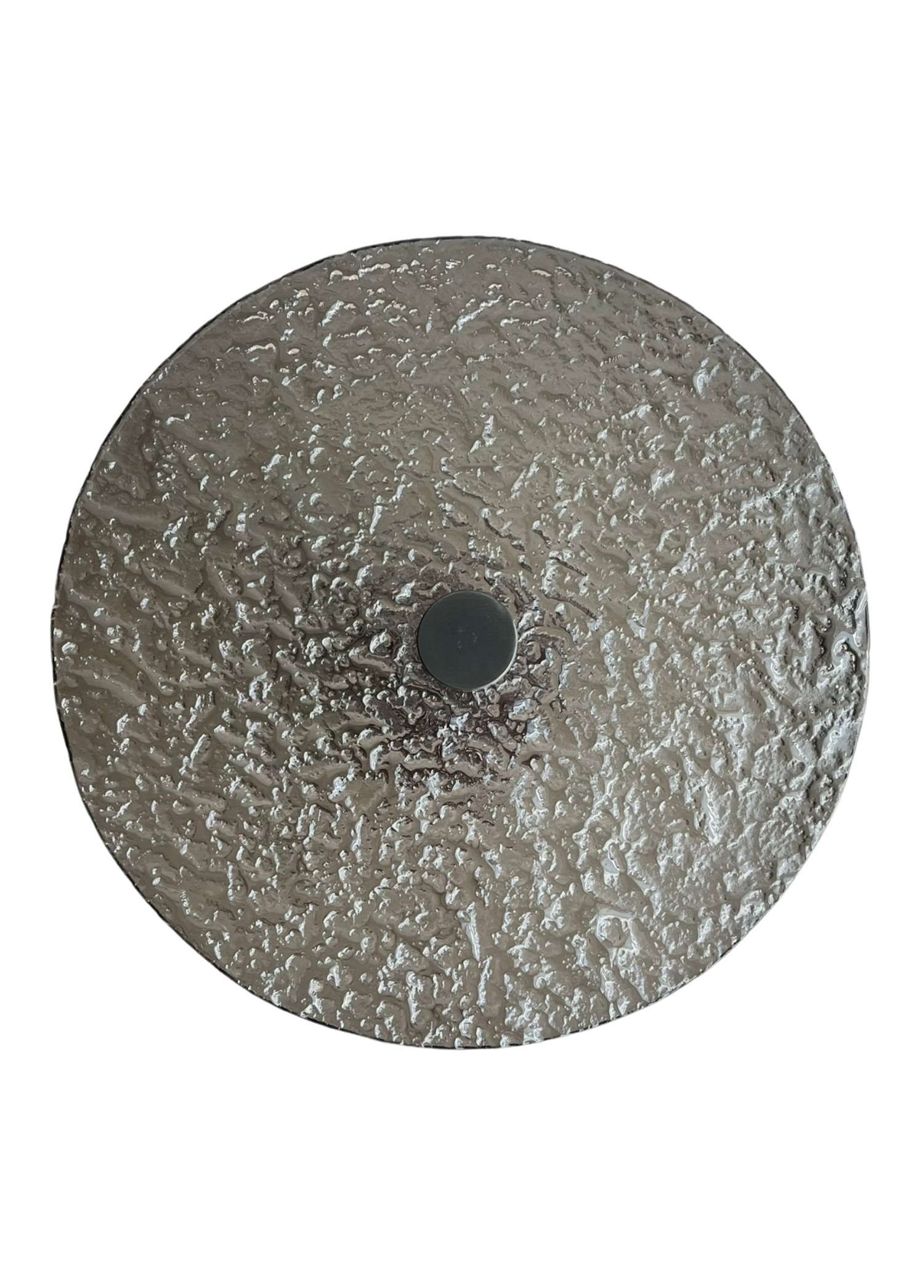 NEST VİŞNE MERMER AYAKLI CAM YAN SEHPA