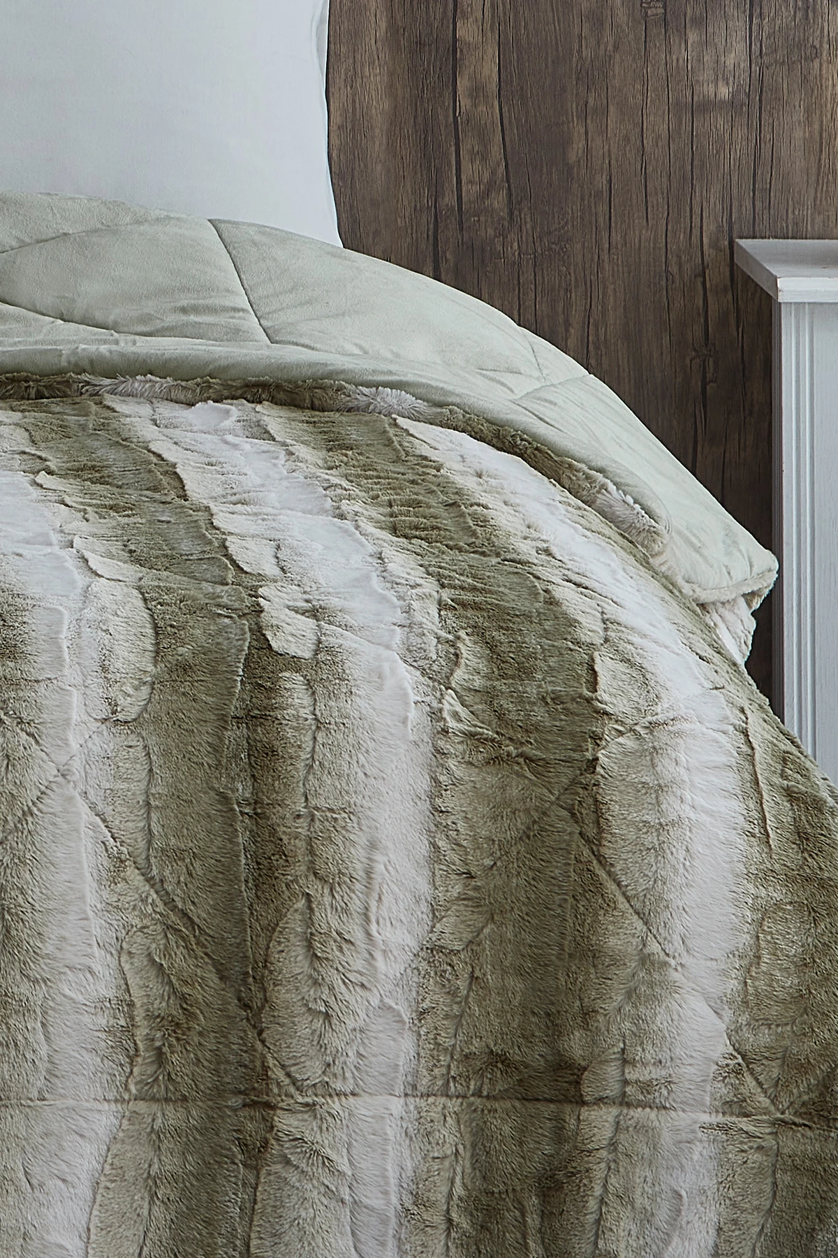 Liva Çift Kişilik Kürk Yorgan/Yatak Örtüsü