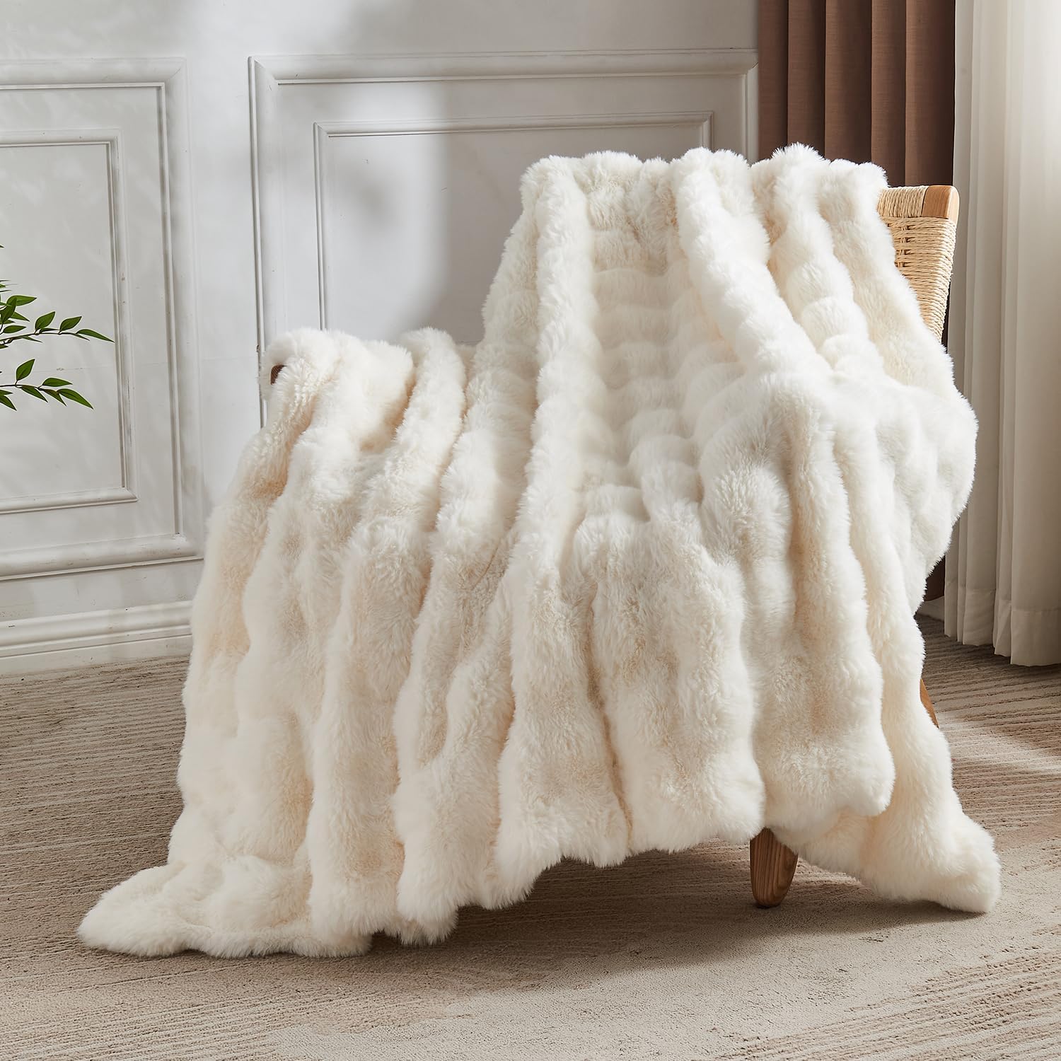  Liora Tek Kişilik Kürk Yatak Örtüsü / Yorgan Seti 