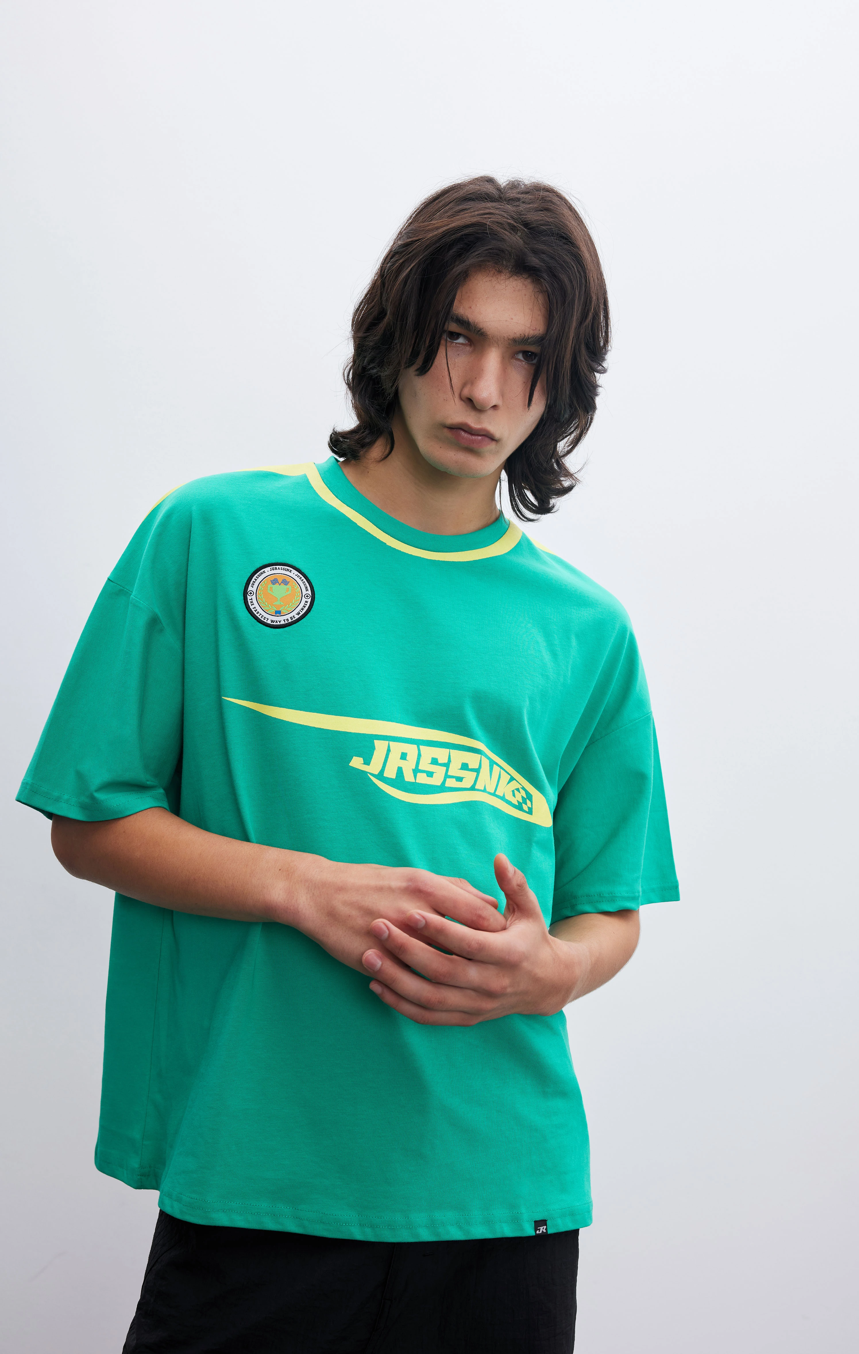 Erkek Frontrunner Yeşil Jersey T-shirt