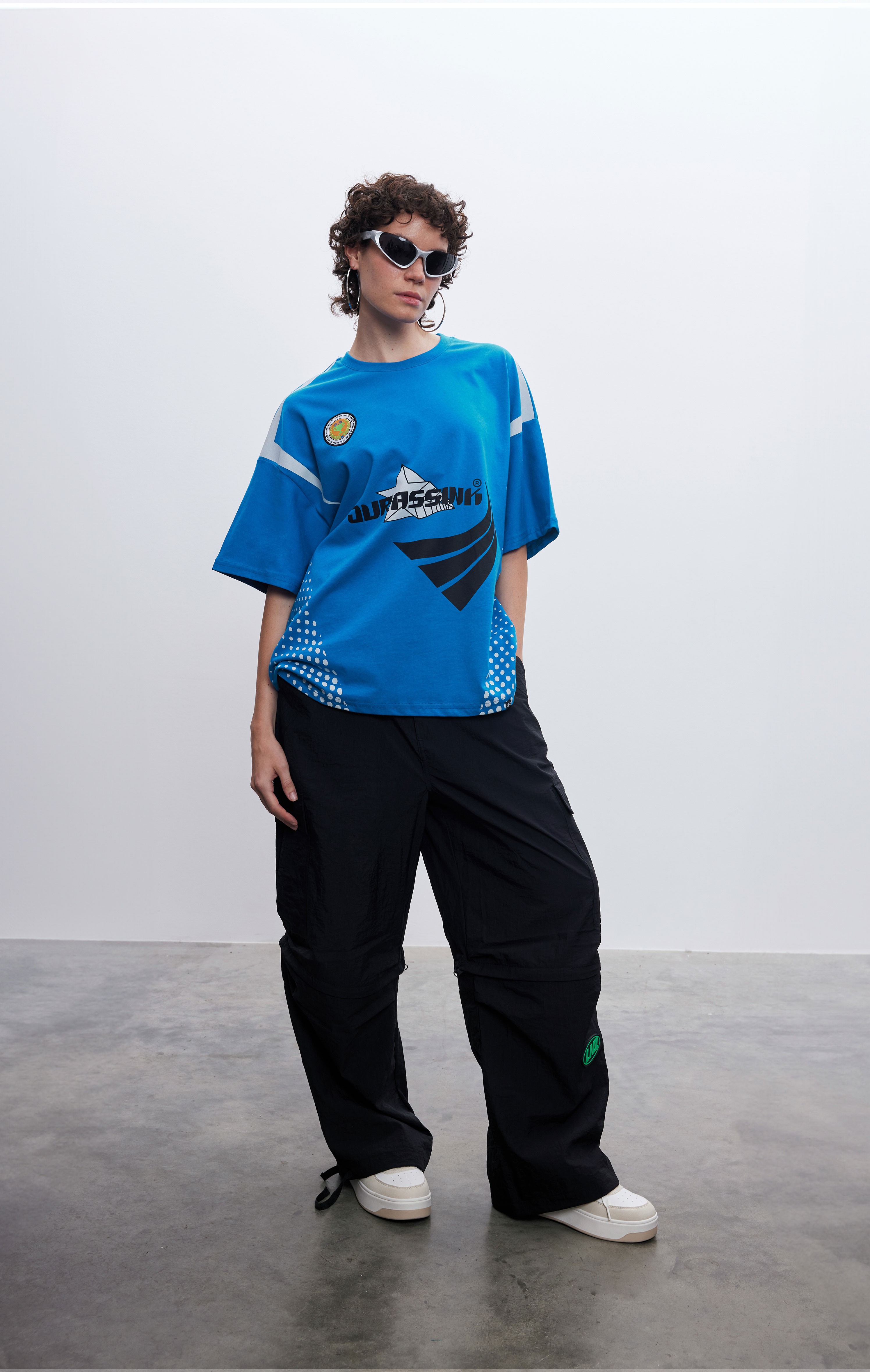 Kadın Frontrunner Mavi Jersey T-shirt