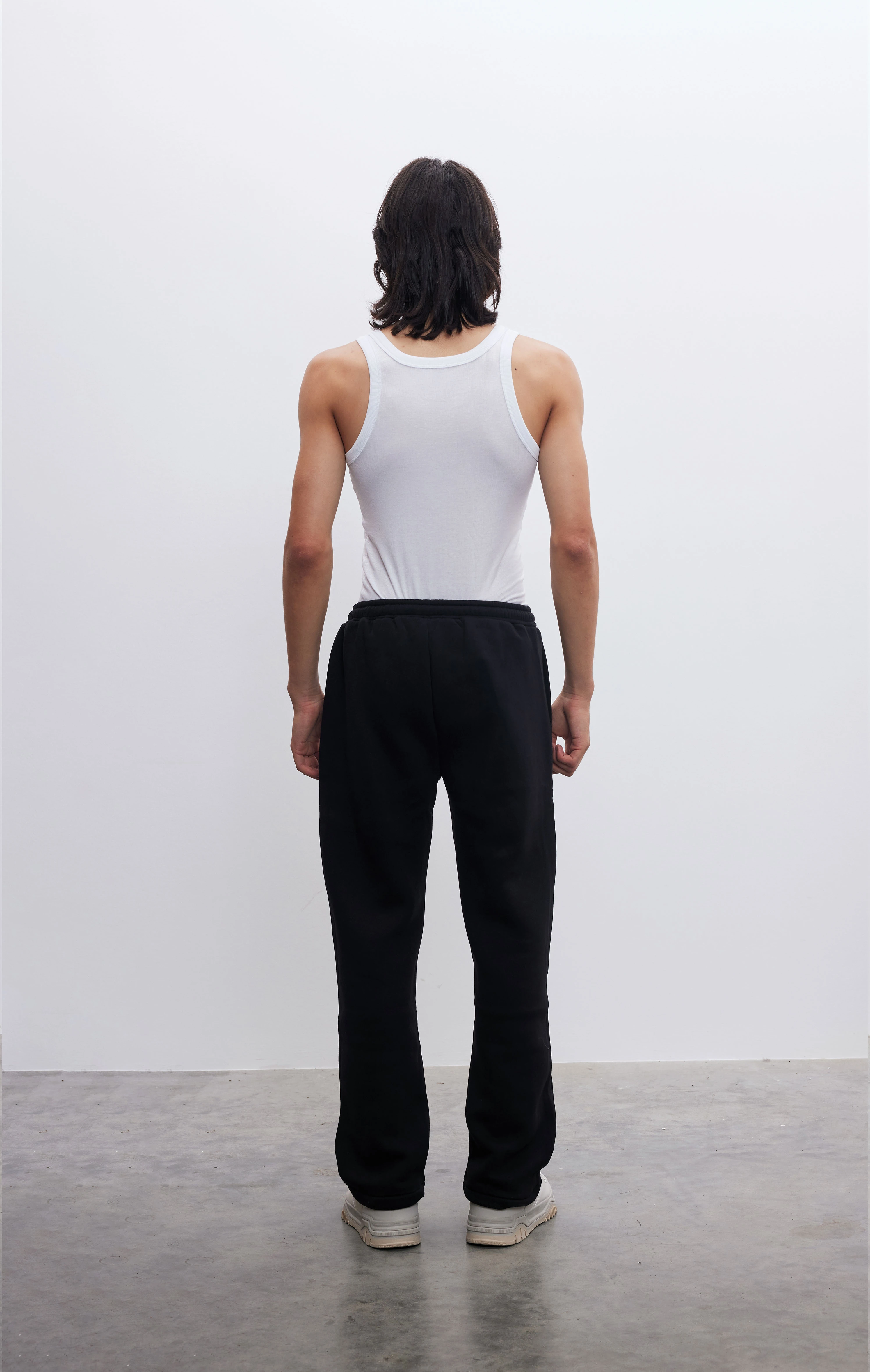 Erkek JR Baskılı Siyah Straight Fit Pantolon